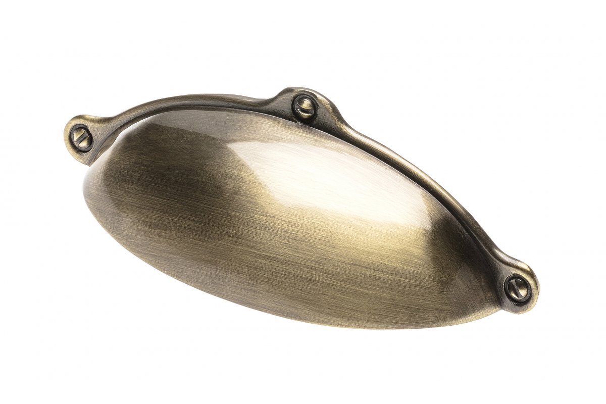 UZ-MARSA-64-09 სახელური antique brushed brass 64მმ GTV