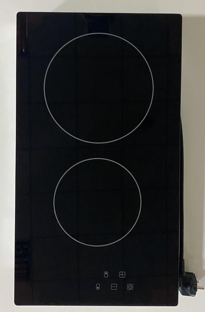 VC320 ვიტროკერამიკის ქურა 30cm,black, 8mm glass, 1*1200W+1*1800W el. 2 hi-light heater zone