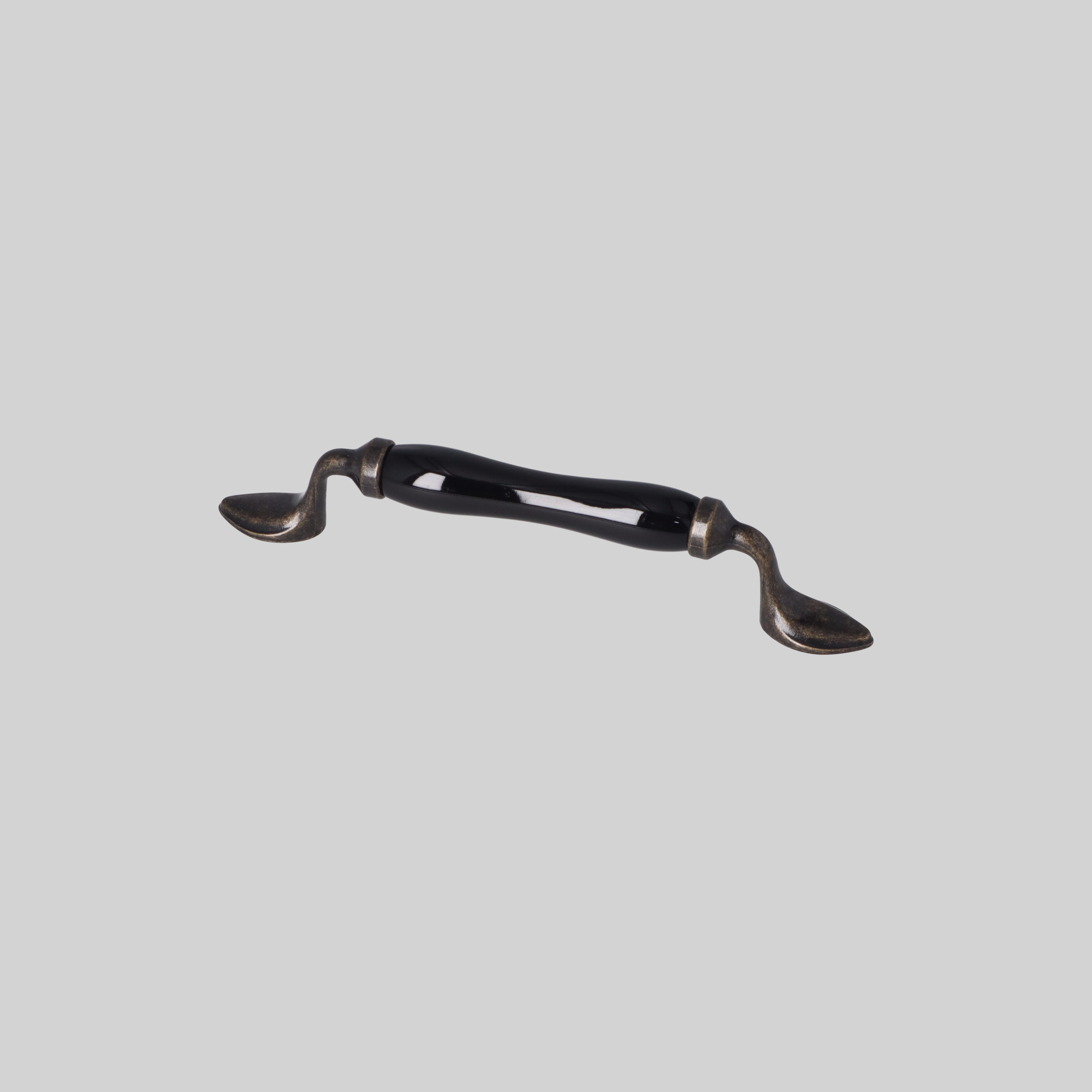 2418-160-AS-SYH-000 სახელური L=160mm, ანტ.ოქრო-შავი ERKUL