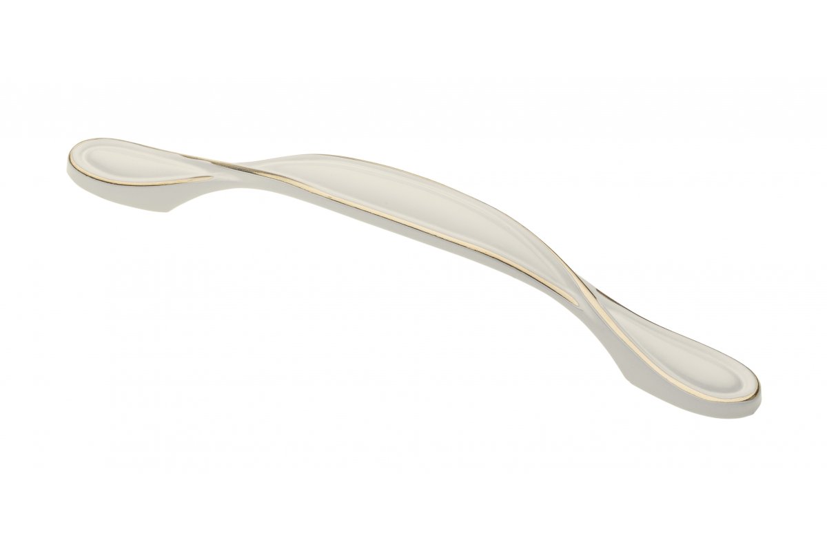 სახელური 128მმ white/gold UZ-ROYAL5-128-10-03 (GTV)