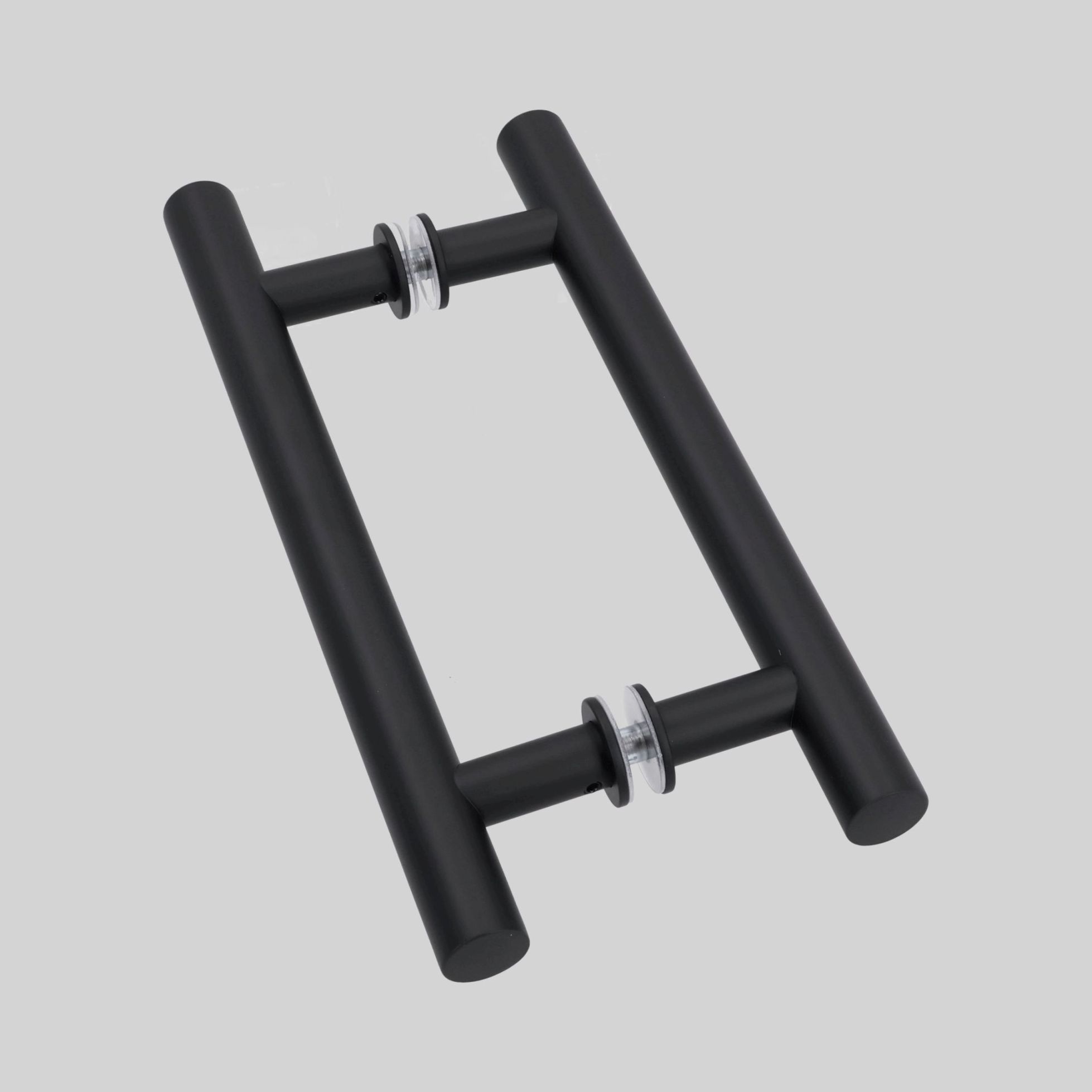 შუშის კარის სახელური SUS304 1mm 25*205*310mm BLACK TME-806-1