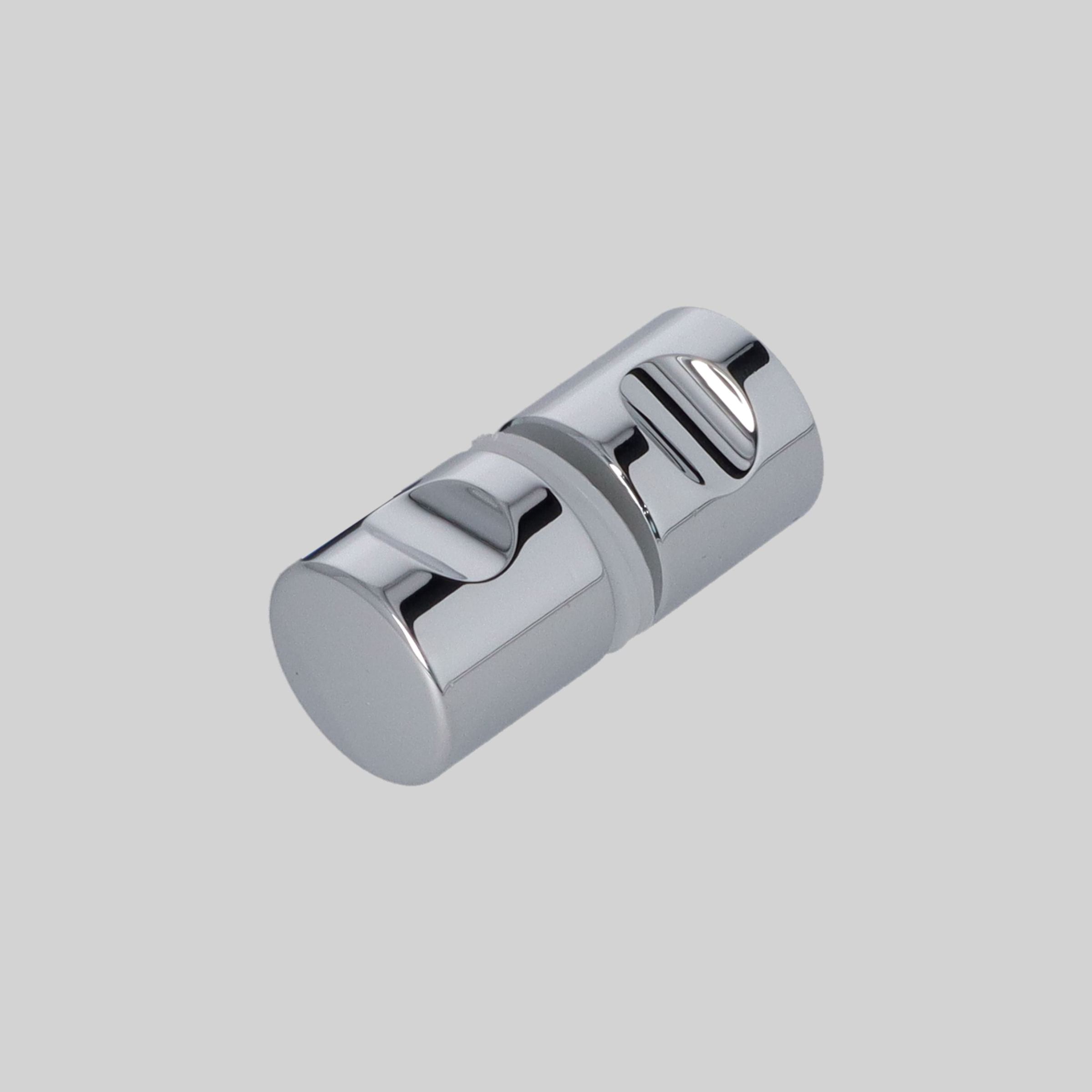 ABSAX-858-3030-AL-CR შუშის კარის სახელური ალუმინი 30*30mm CP-ქრომი TM-E858