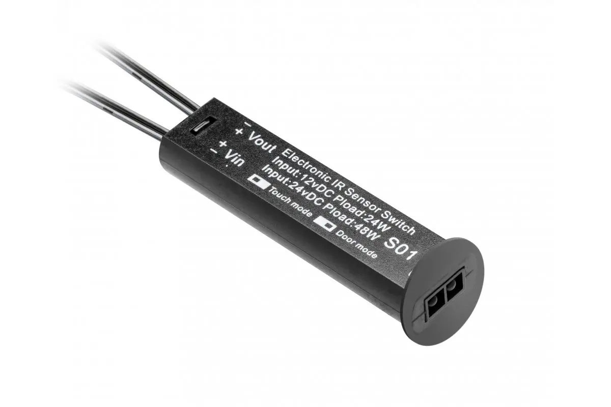 AE-WBCUNI-10DIM მოძრაობის სენსორი ორფუნქციიანი 12V DC შავი GTV