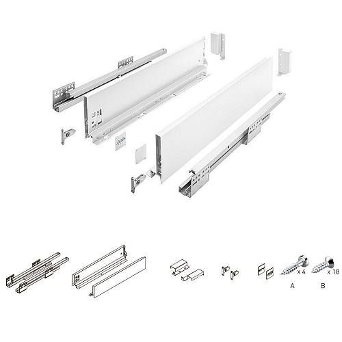 PB-AXISPRO-KPL450B1 სლაიდი გვერდებით საშუალო თეთრი H=116mm L-450 GTV