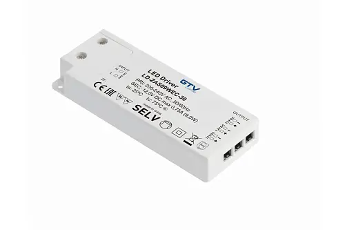 LD-ZAS09WEC-30 კვების ბლოკი LED SLIM EASY CLICK 12V 9W input 220-240VAC IP20 wym103x41x12mm GTV