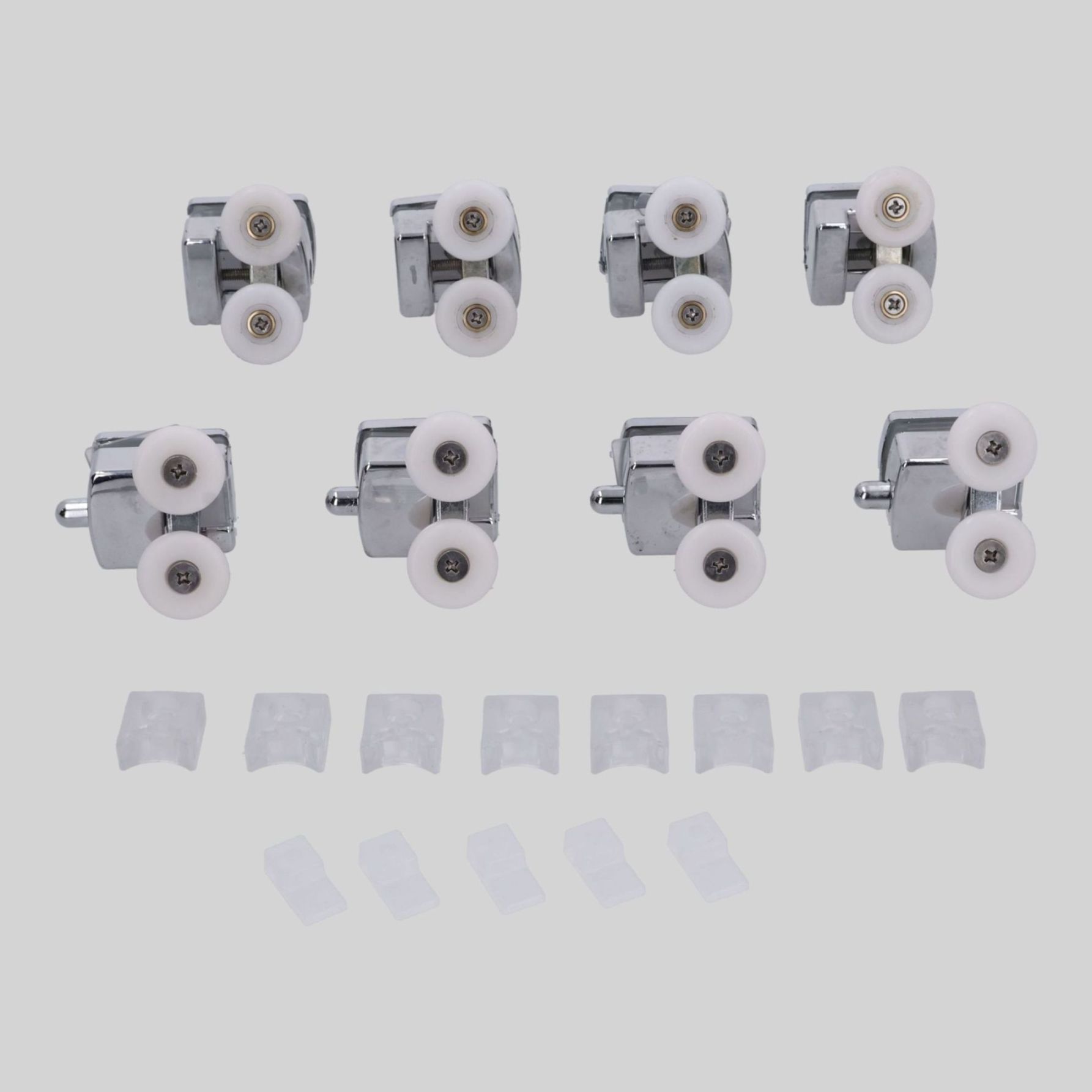 აბაზანის კარის ლითონის ბორბალი ზედა chrome S-57-7 AC