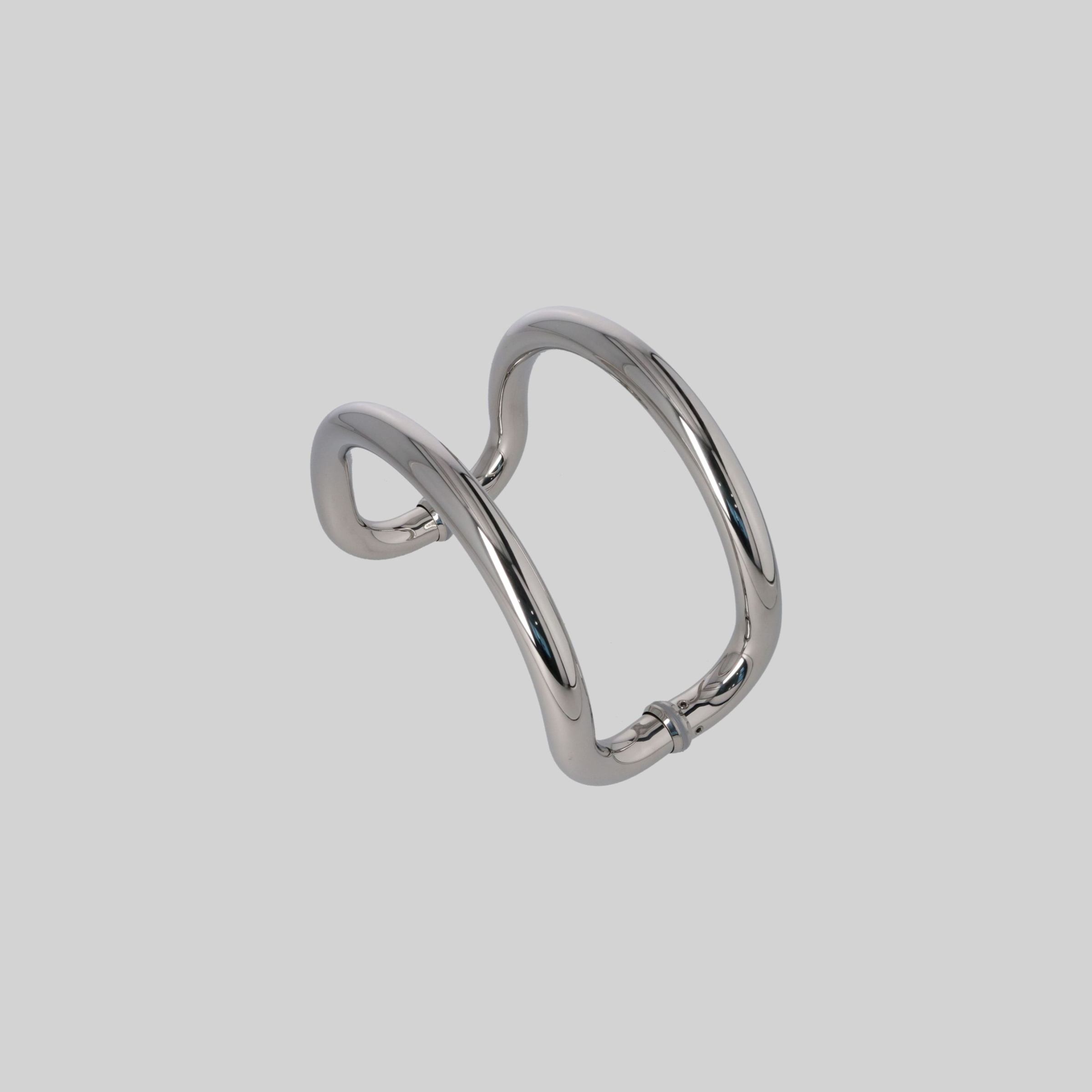 შუშის კარის სახელური T=0.8mm 250*250mm PSS-ქრომი SUS201 TM-E823