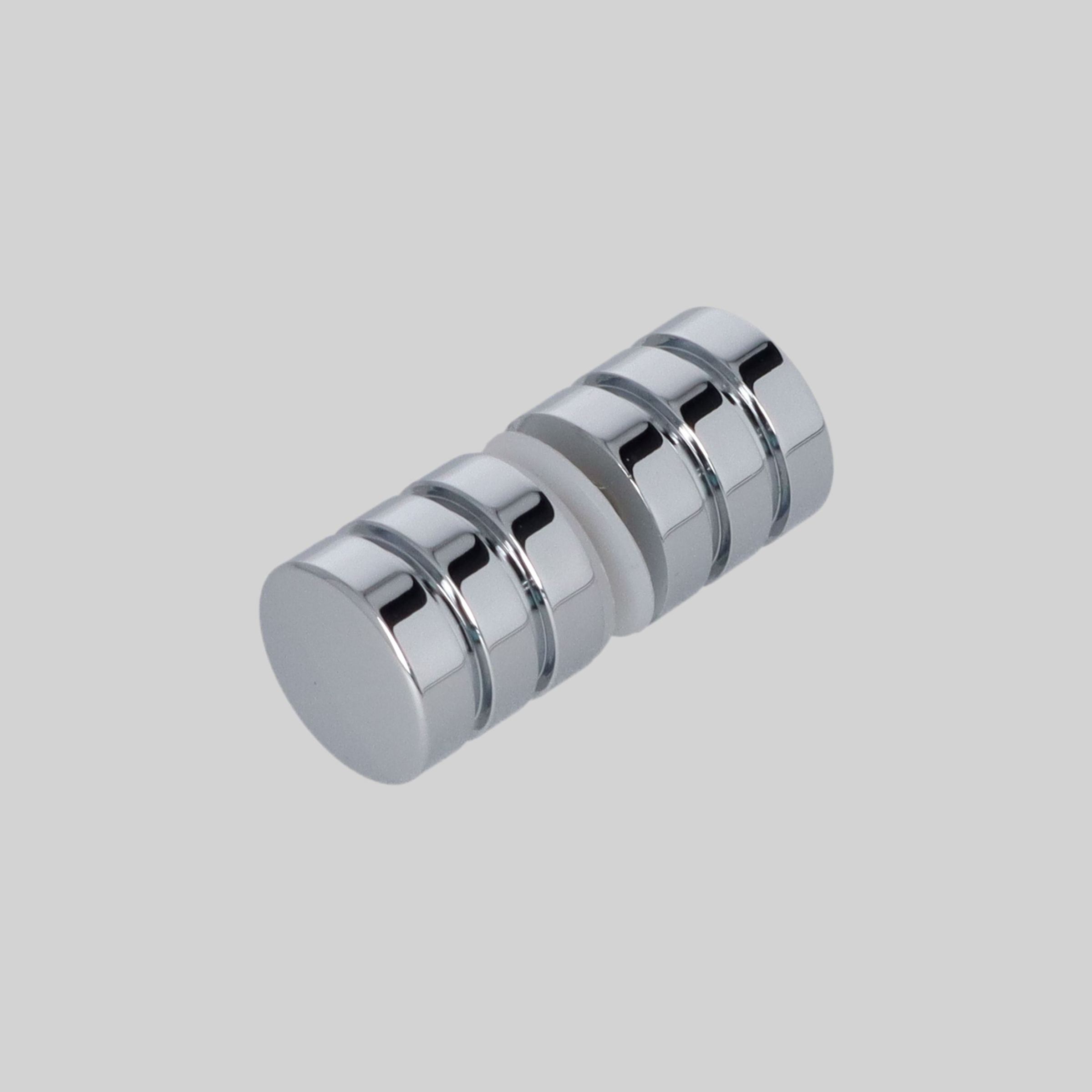 შუშის კარის სახელური 30*30mm CP-ქრომი aluminum TM-E857