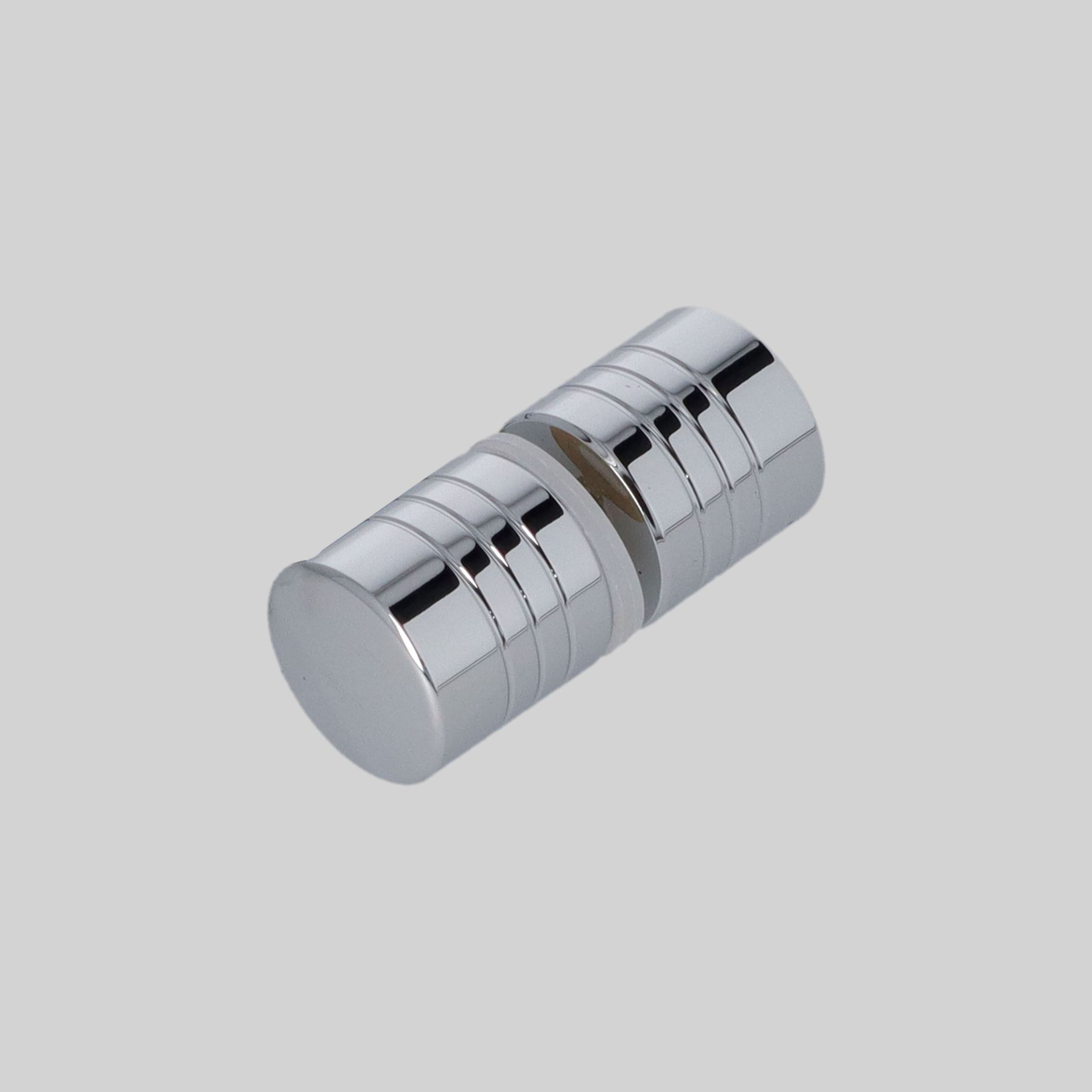 ABSAX-860-AL-3030-CR შუშის კარის სახელური 30*30mm CP-ქრომი aluminum TM-E860