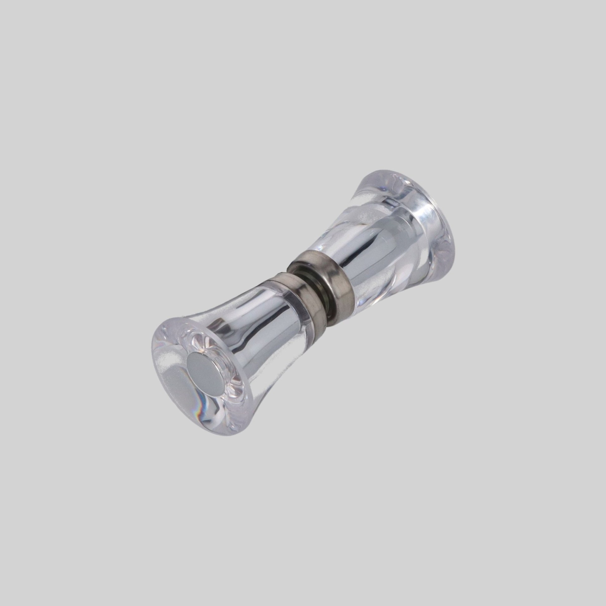 შუშის კარის სახელური 30*30mm CP-ქრომი zinc TM-E866