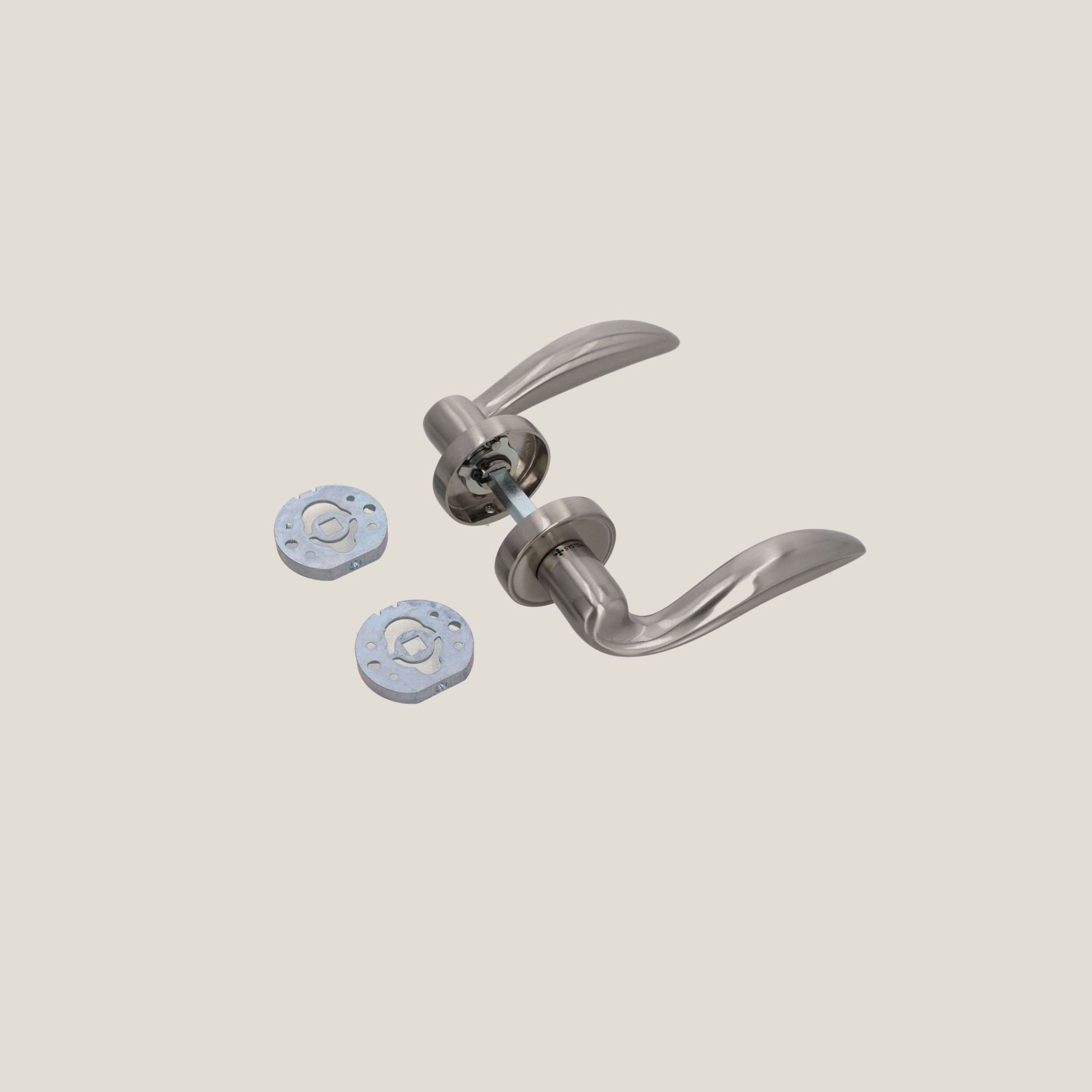 ოთახის კარის სახელური ინოქსი Diana (HA126RO14 NB) SYSTEM (როზეტის გარეშე)