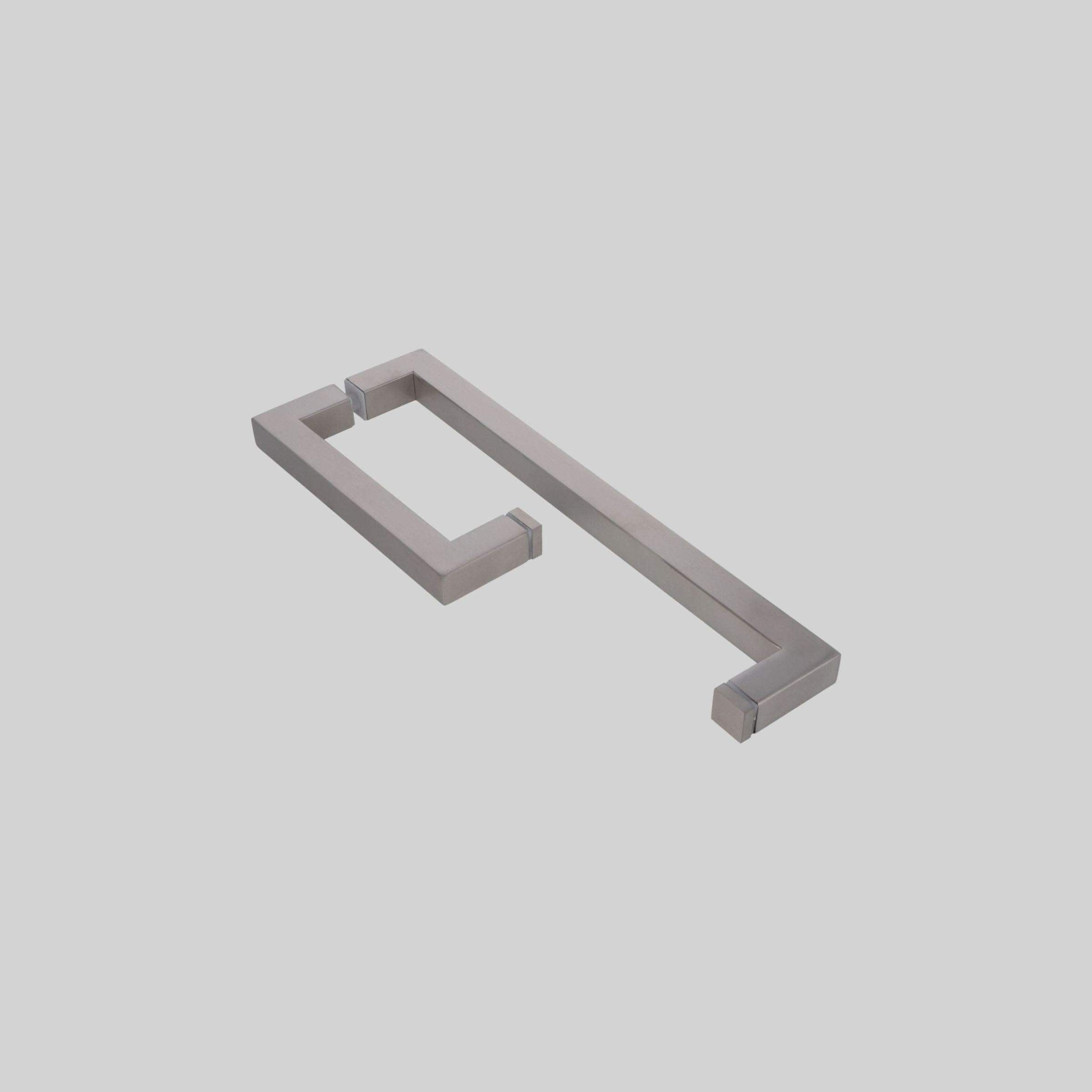 შუშის კარის სახელური SUS304 1mm 25*25*225*400mm SSS-ინოქსი TM-E833