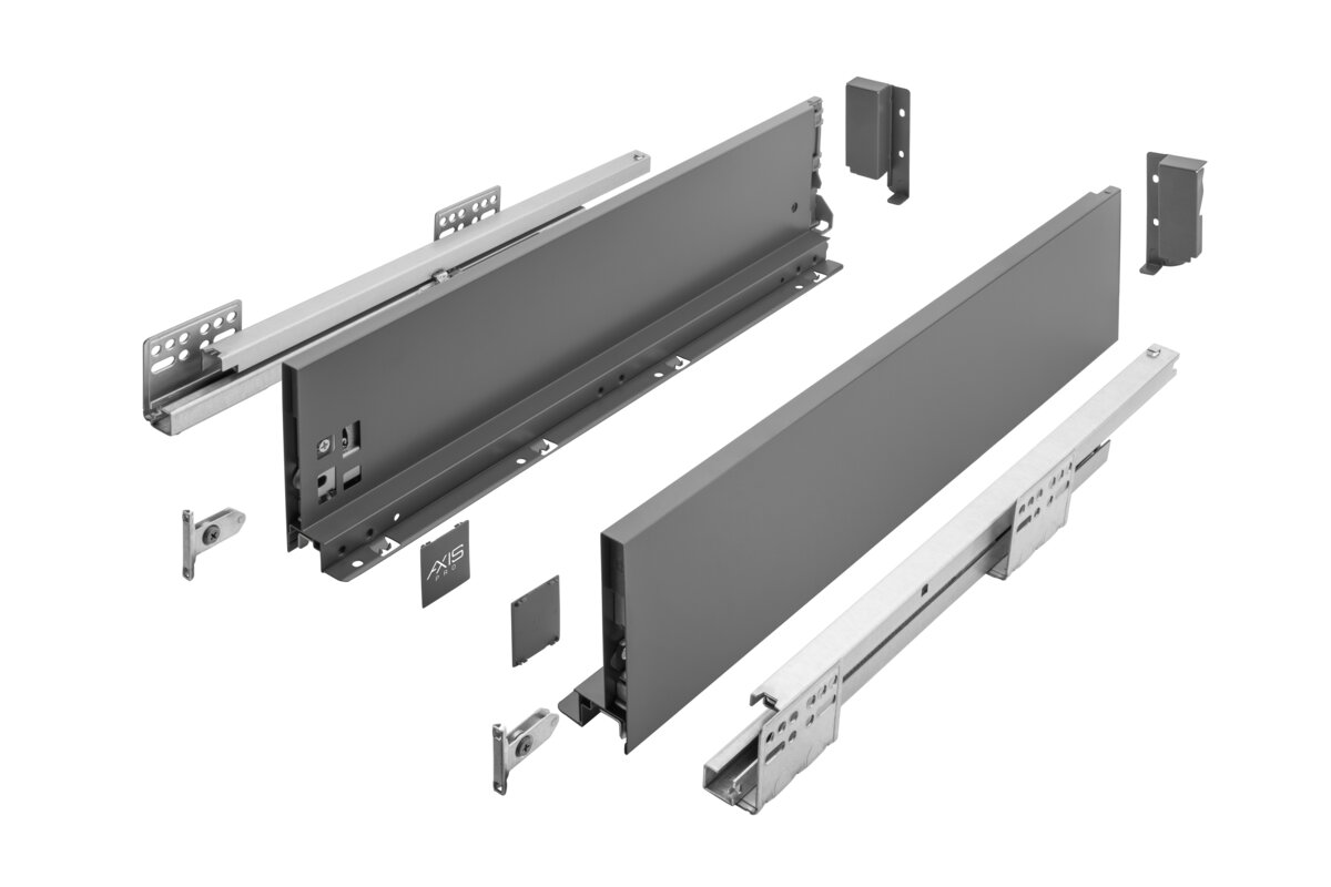 PB-AXISPRO-KPL400B სლაიდი AXIS-PRO L-400mm ანტრასიტი H-116mm საშუალო GTV