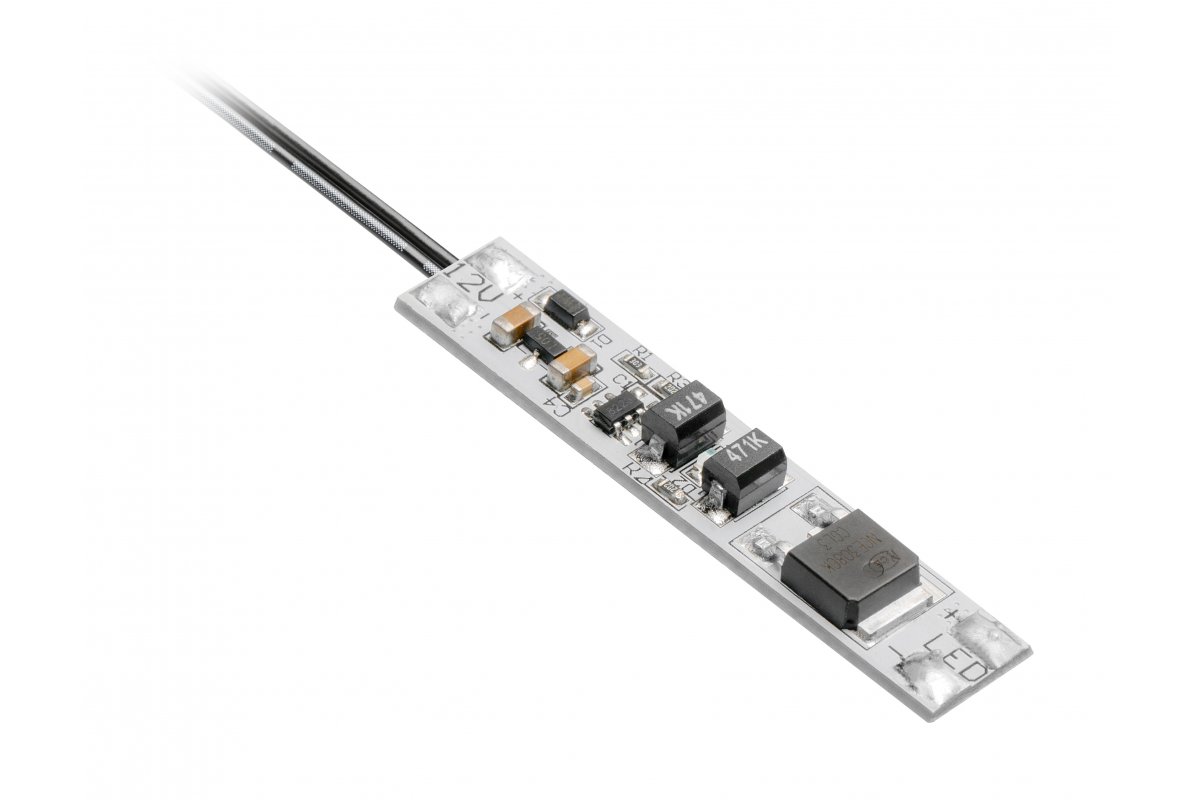 AE-WLPR-60P2 მიკროგამომრთველი GLAX max. 60W,12V, 2 მეტრიანი კაბელით (20*20) GTV