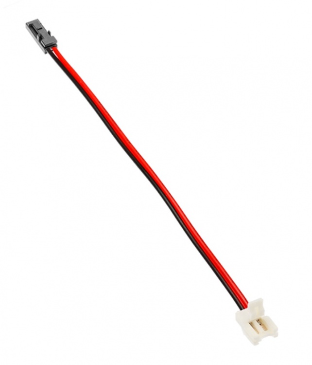 LD-ZTLS8MMAMP-02N მნათი ლენტის SLIM შემაერთებელი 8მმ, 2მ კაბელით, mini AMP შესაერთებლით GTV