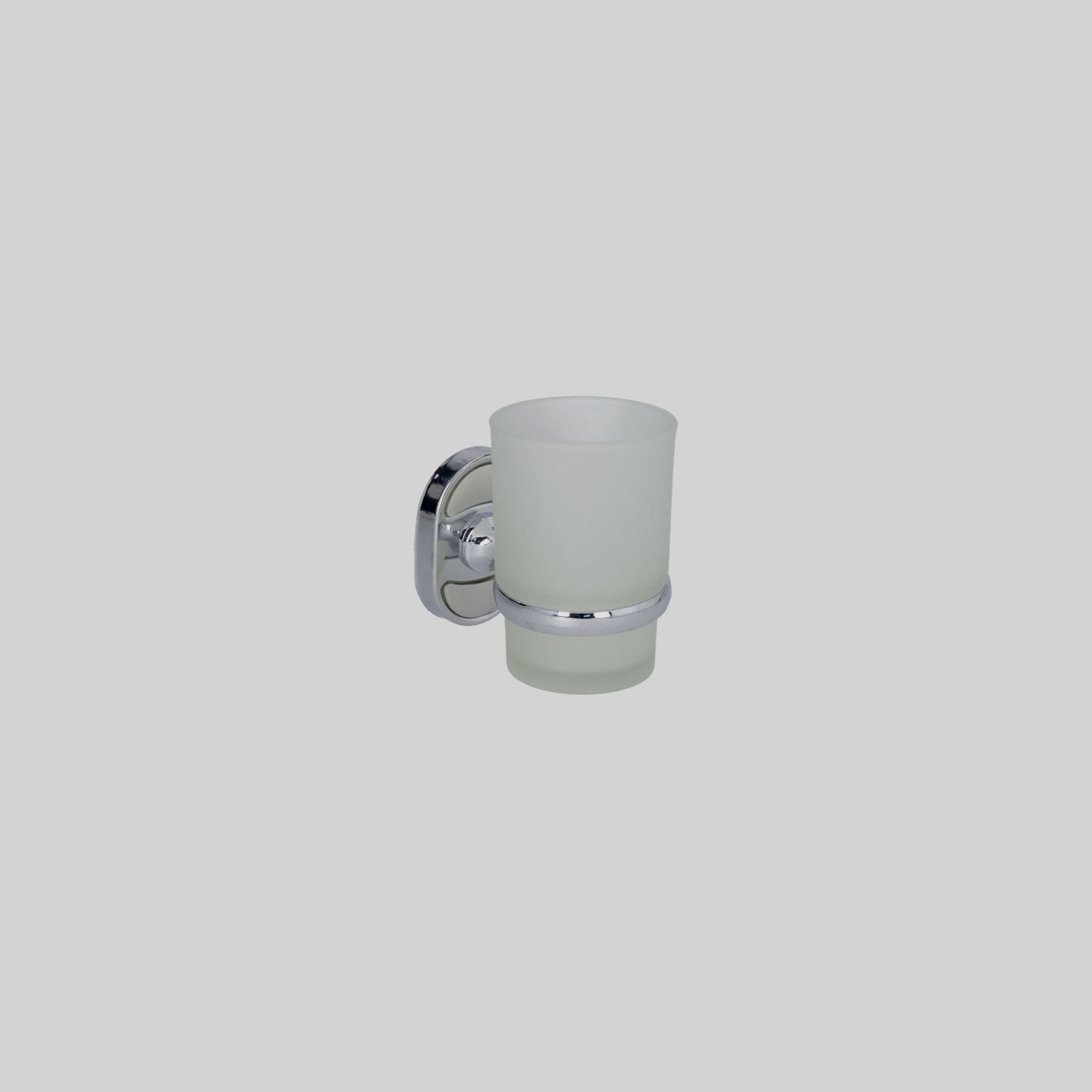 აბაზანის ჭიქა CP-ქრომი 1-იანი 230გრ. ZINC TM-34-0014 BRMX