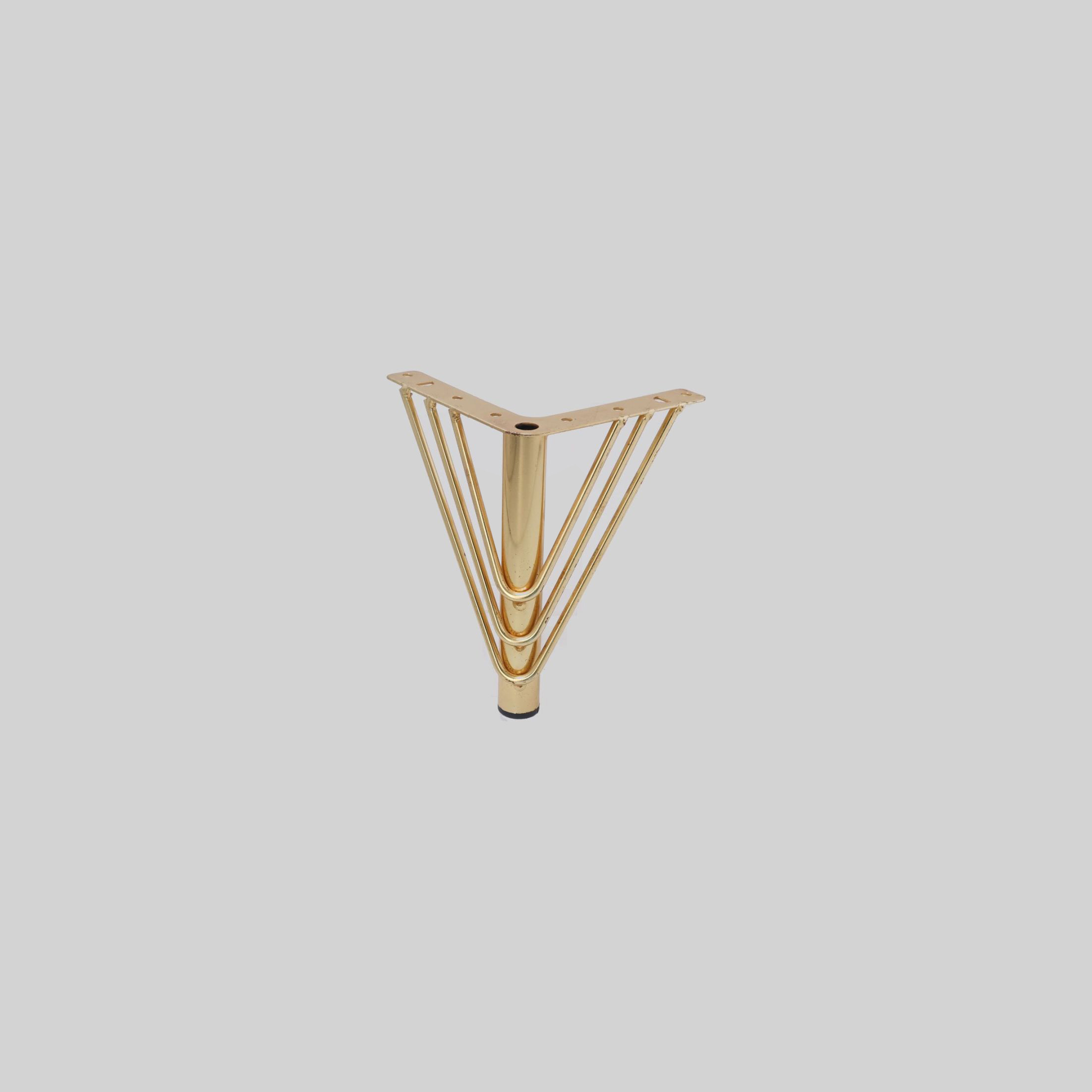 ავეჯის ფეხი ლითონის 15cm ოქროსფერი VANESSA TREND