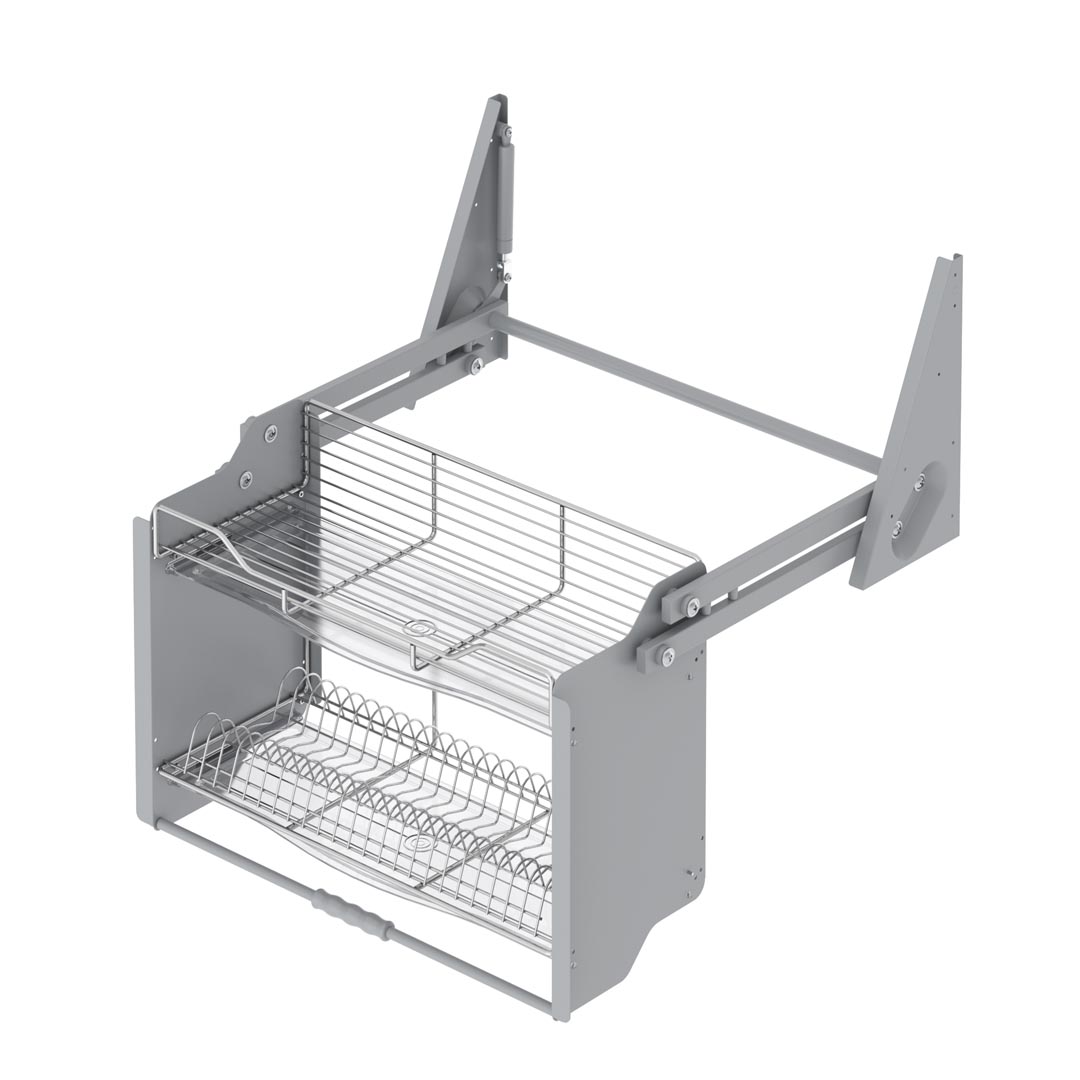 თეშების საწური გადმოსაღები 764x300x550mm (C=800mm) ქრომი S-5182-C STARAX