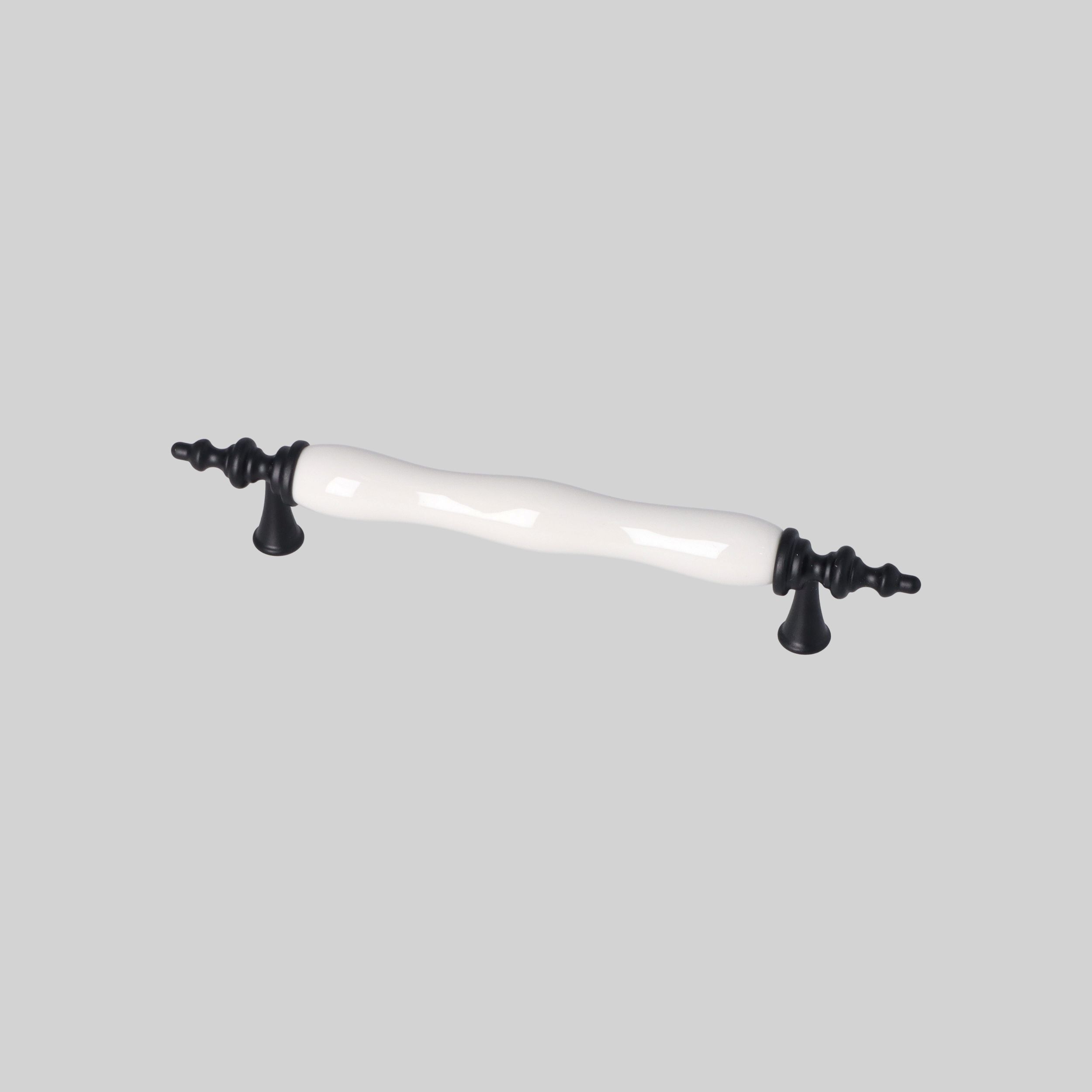 1120-128-MSY-000 სახელური კერამიკა L=128mm, შავი-თეთრი ERKUL