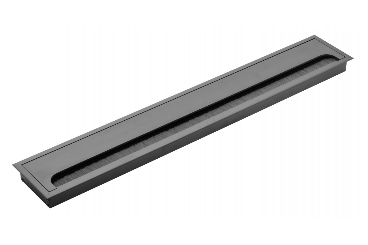 LB-80X500-20 მაგიდაში ჩასასმელი კაბელის გამტარი 80*500მმ შავი GTV