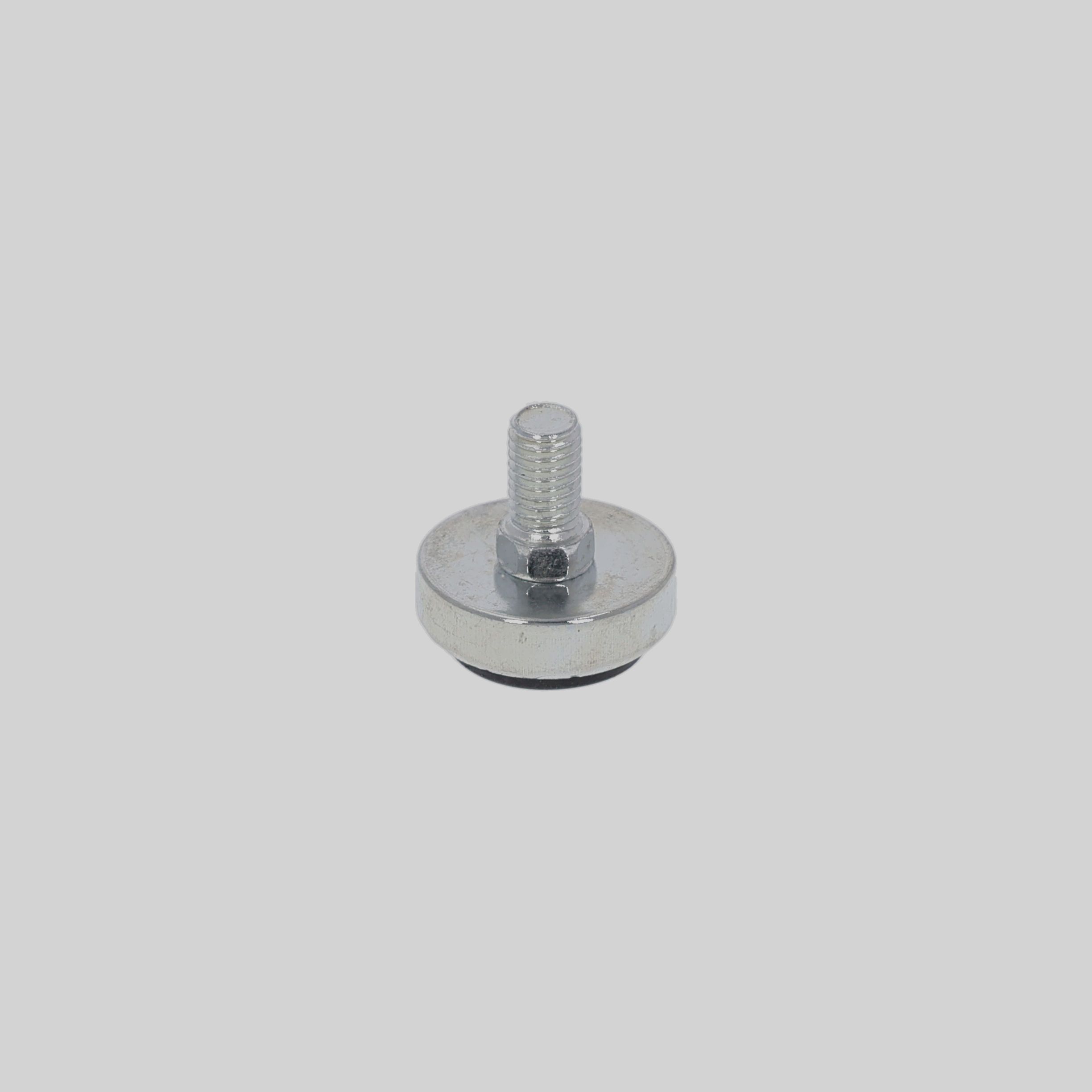 რკინის რეგულირებადი ფეხი ხრახნით D35*M8*15mm 021