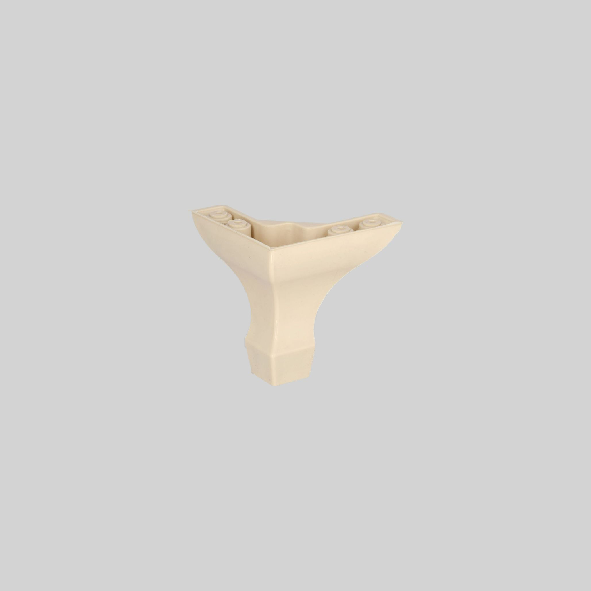 პლასტმასის დეკორაციული ფეხი LUKENS 8cm კრემისფერი