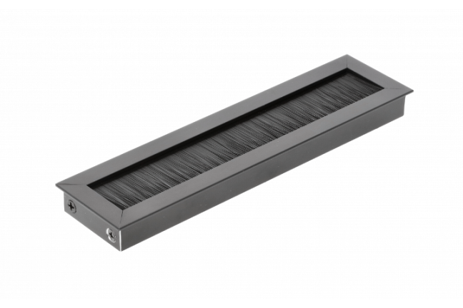 LB-51X180-20 მაგიდაში ჩასასმელი კაბელის გამტარი "მერიდა" 51x180mm შავი GTV