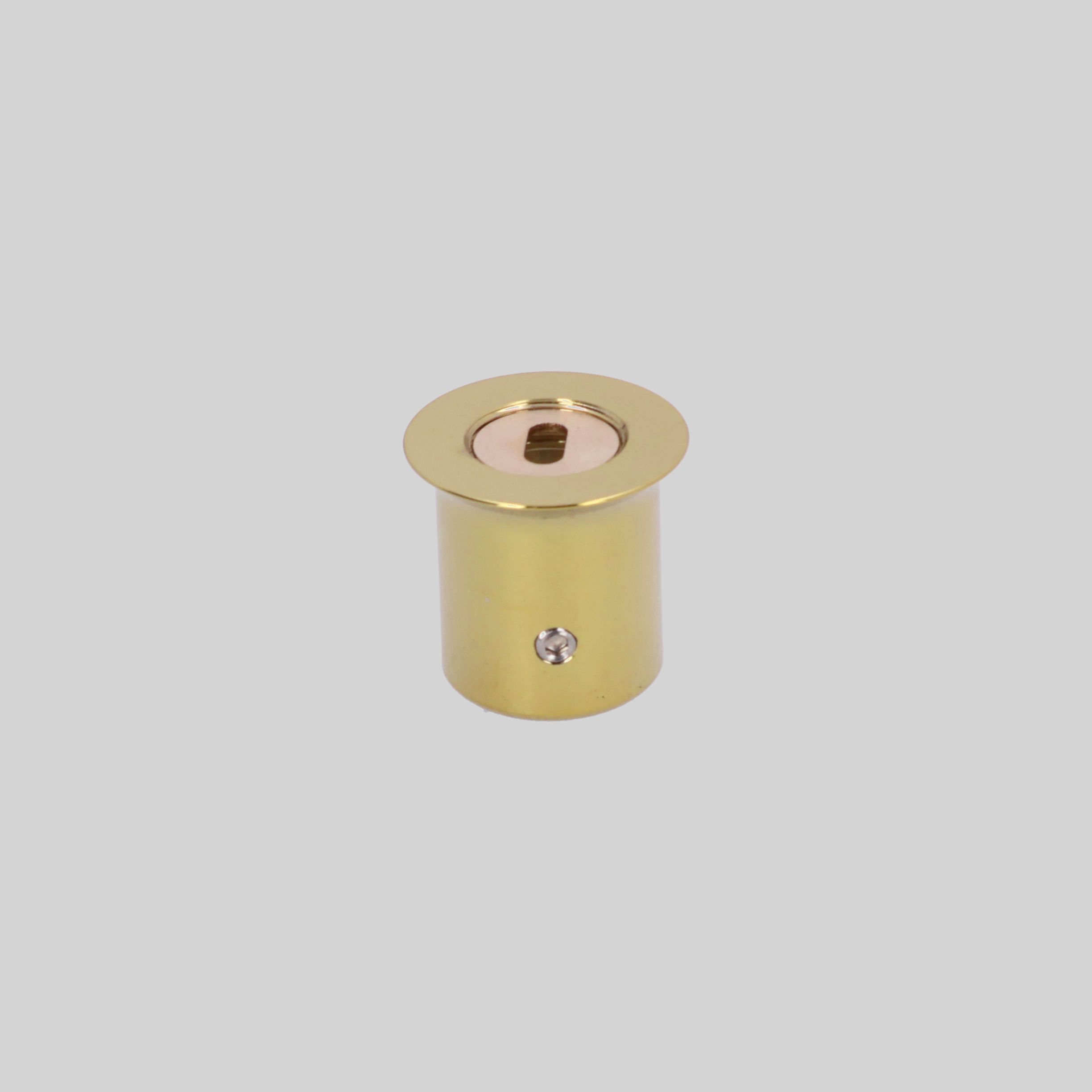 ABMF-710-19-Z-GL აბაზანის კაბინის მილის სამაგრი 19მმ PG-ოქროსფერი ZINC TM-C710