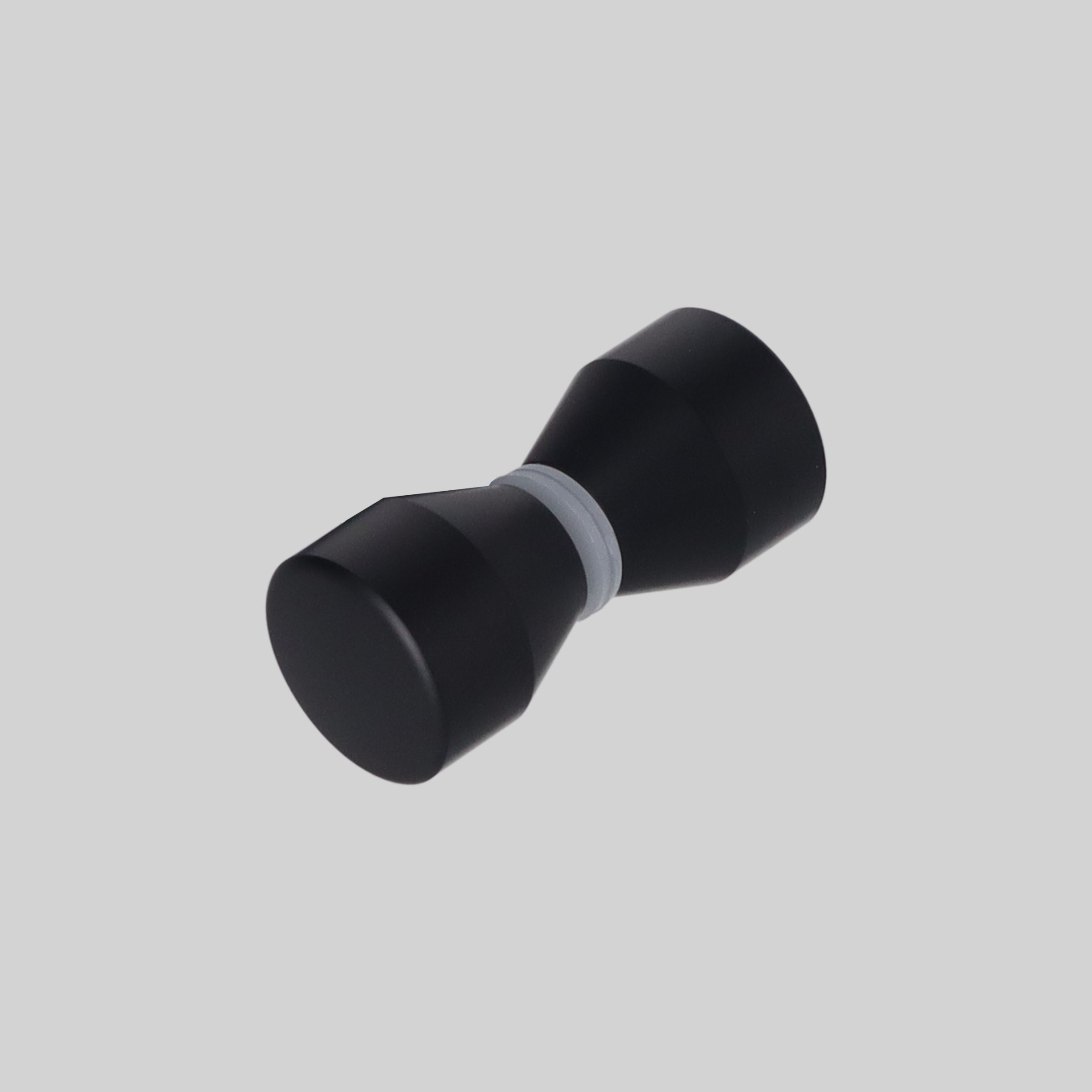 ABSAX-859-3030-AL-BL შუშის კარის სახელური ალუმინი 30*30mm MB-შავი TM-E859