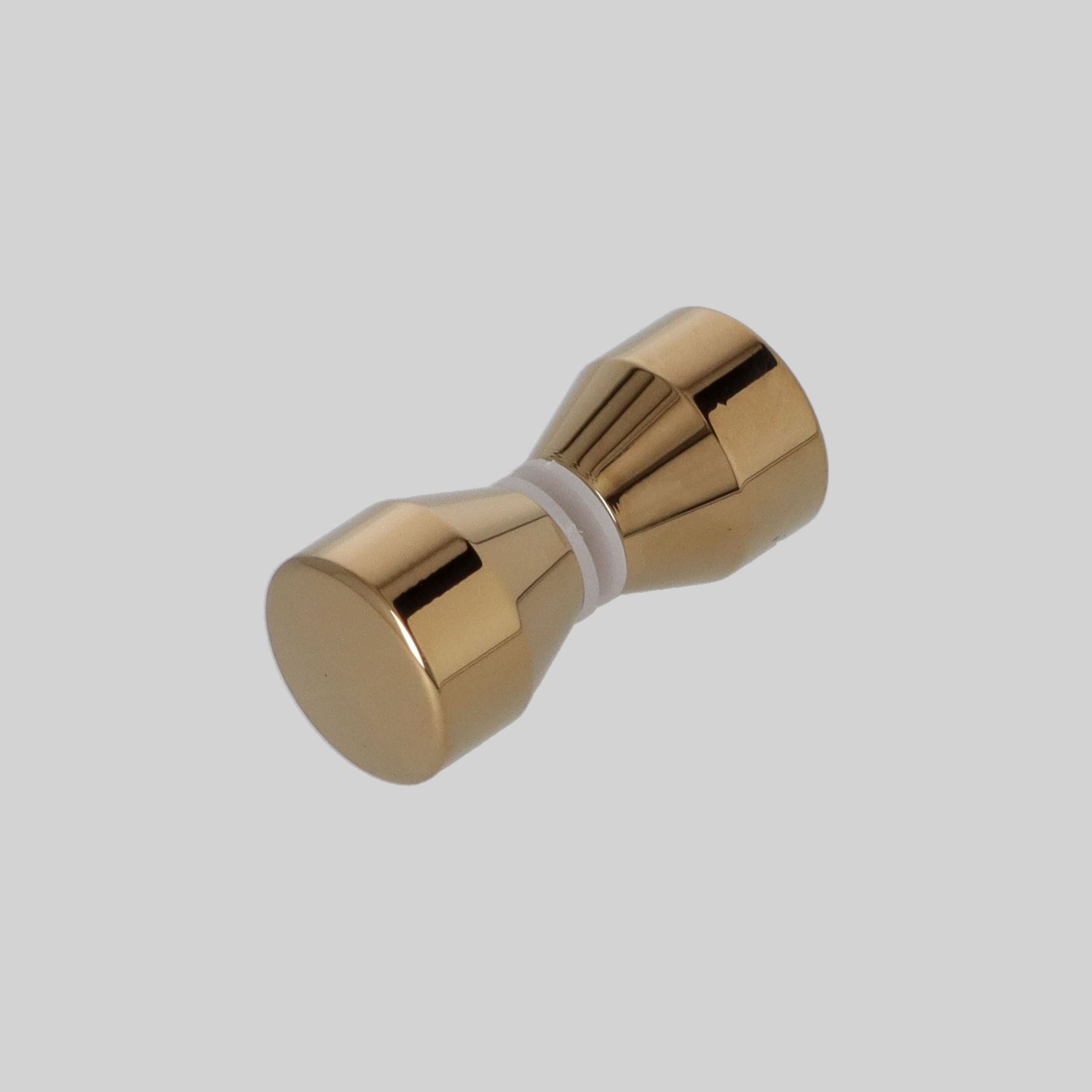 ABSAX-859-3030-AL-GL შუშის კარის სახელური ალუმინი 30*30mm PG-ოქროსფერი TM-E859