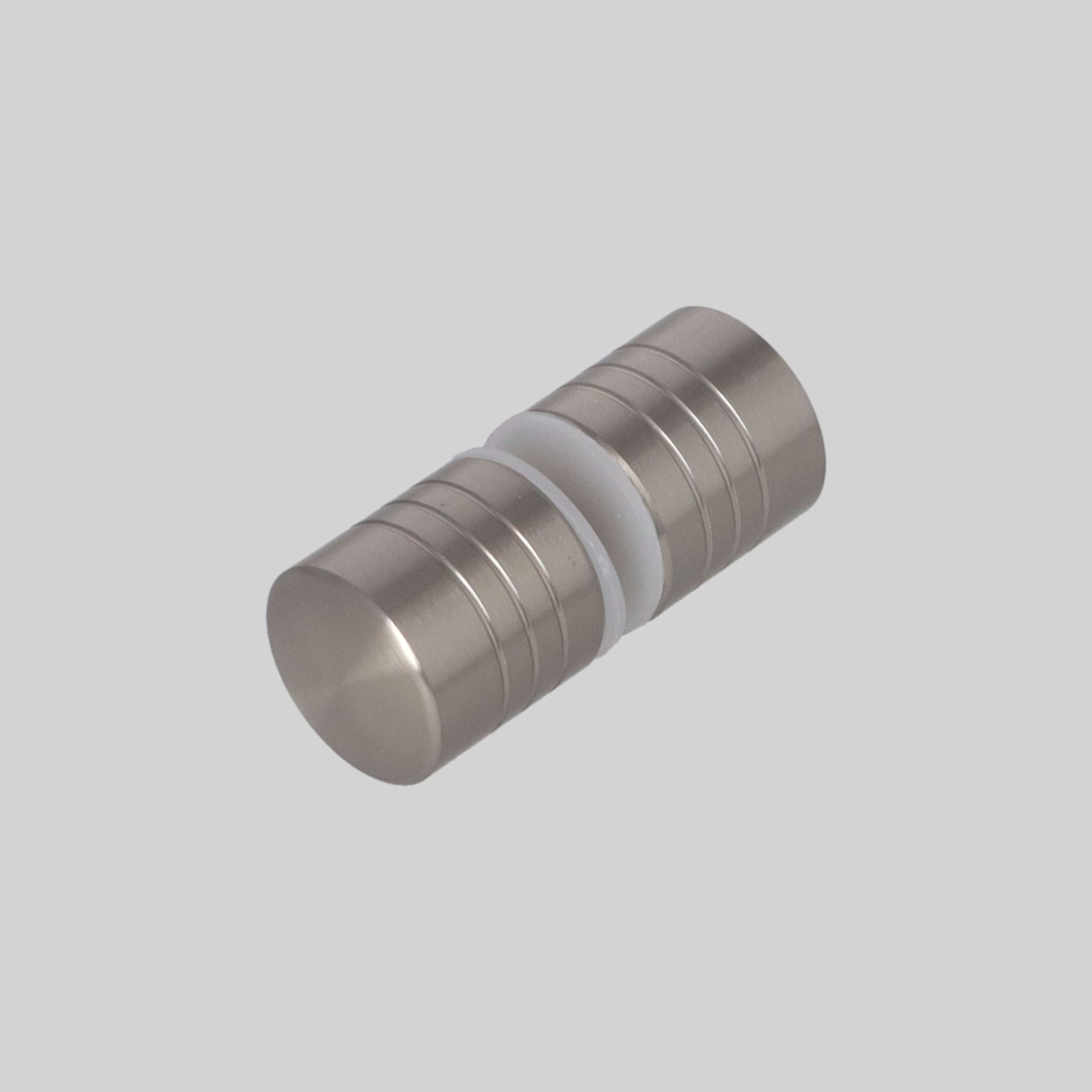 ABSAX-860-AL-3030-IN შუშის კარის სახელური 30*30mm ალუმინი SN-ინოქსი TM-E860