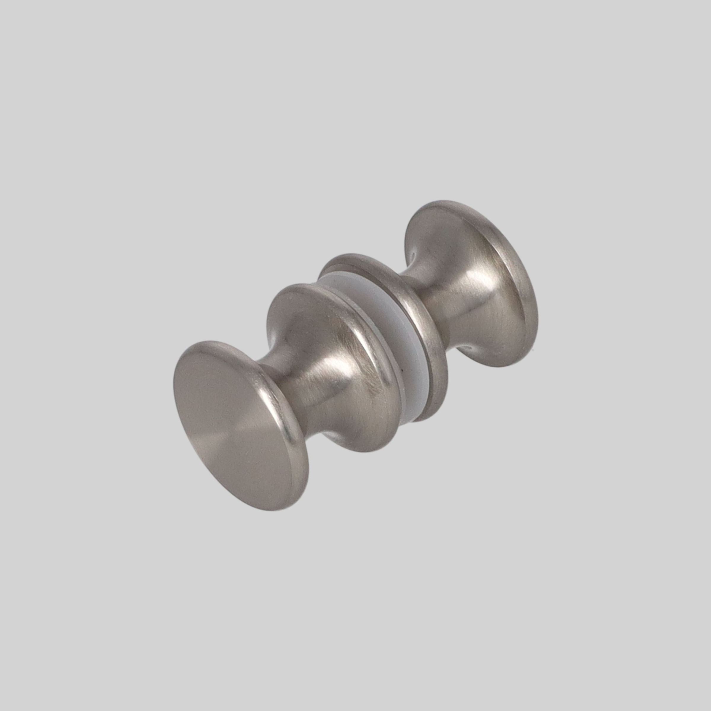 ABSAX-873-AL-3232-IN შუშის კარის სახელური ალუმინი 32*32mm SN-ინოქსი TM-E873