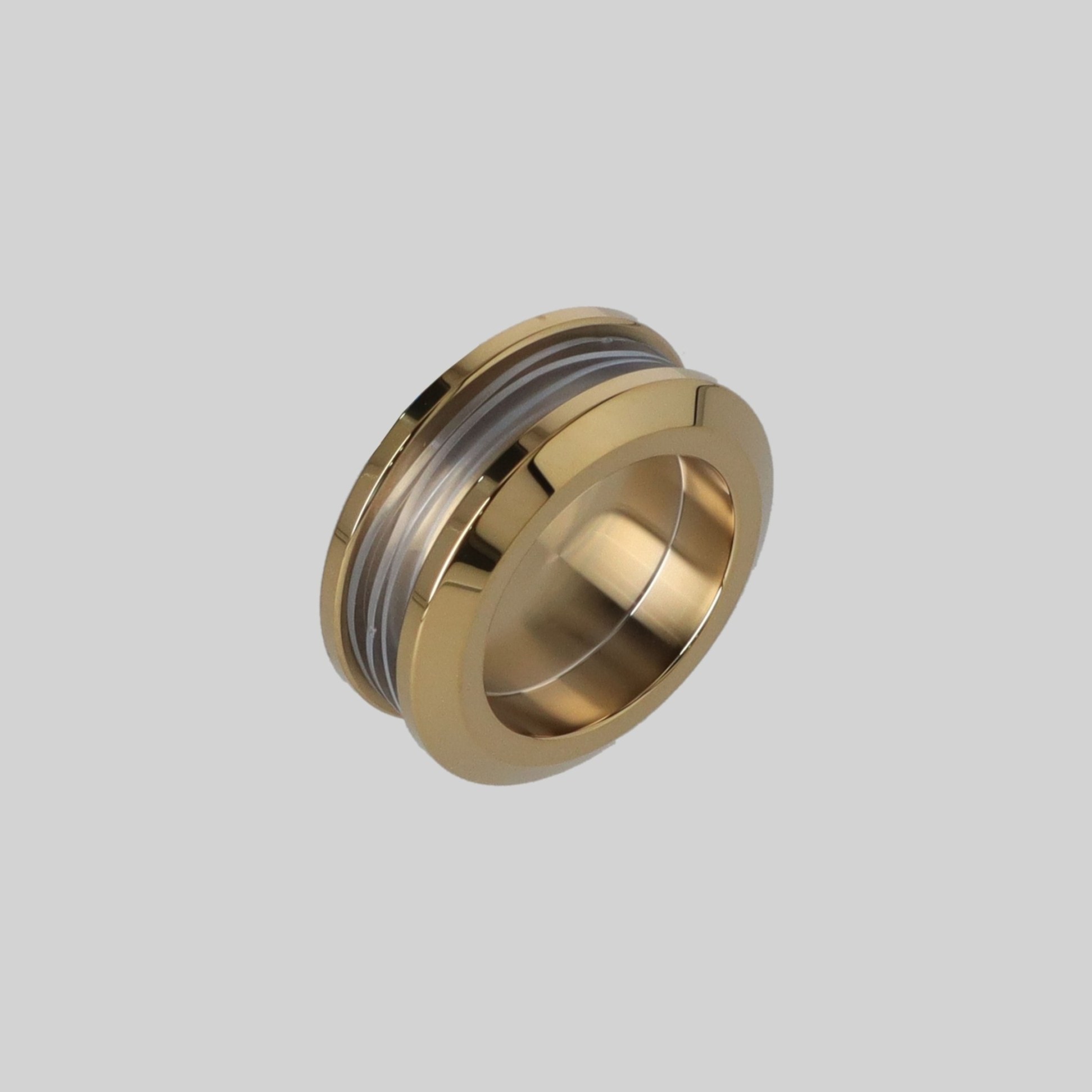 ABSAX-883-58-304-GL შუშის კარის სახელური SS304 58mm PG-ოქროსფერი TM-E883