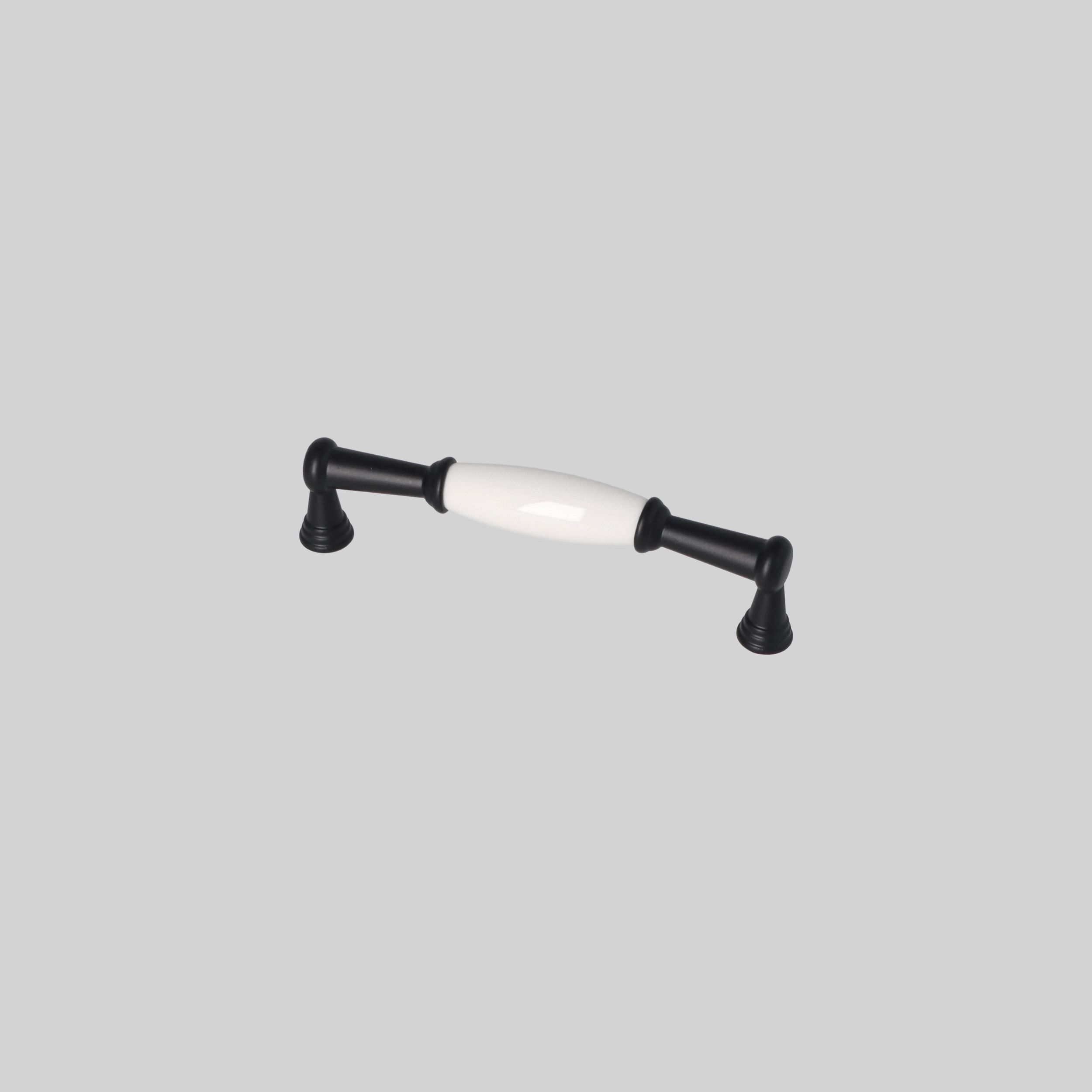 1045-128-MSY-000 სახელური კერამიკა L=128mm, შავი-თეთრი ERKUL