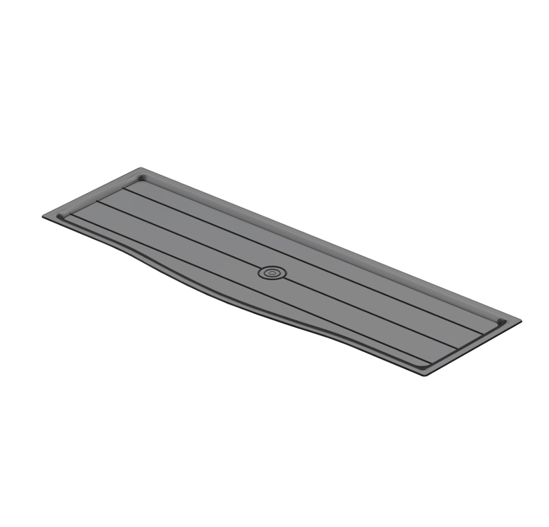 პლასტმასის სინი შავი 840x240x10 C=900mm S-5215-A STARAX