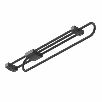 პირსახოცის საკიდი შავი 50*300*60mm S-6071-A STARAX