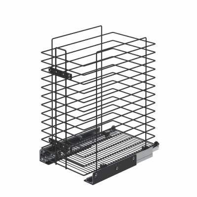 სარეცხის კალათა შავი 390x470x550mm C=450mm S-8054-A STARAX