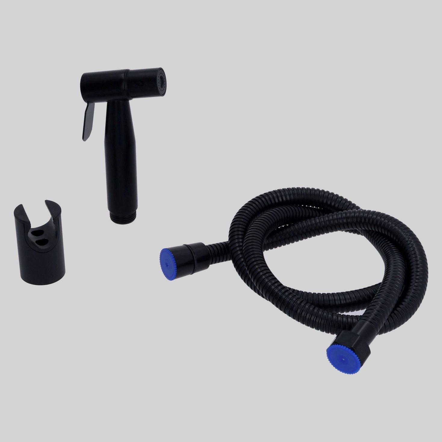 ONKHIG-SG01-1.2M-304-BL ჰიგიენური ონკანი MB-შავი SUS304 (1.2მ. შლანგი+დამჭერი) TM-SG-01