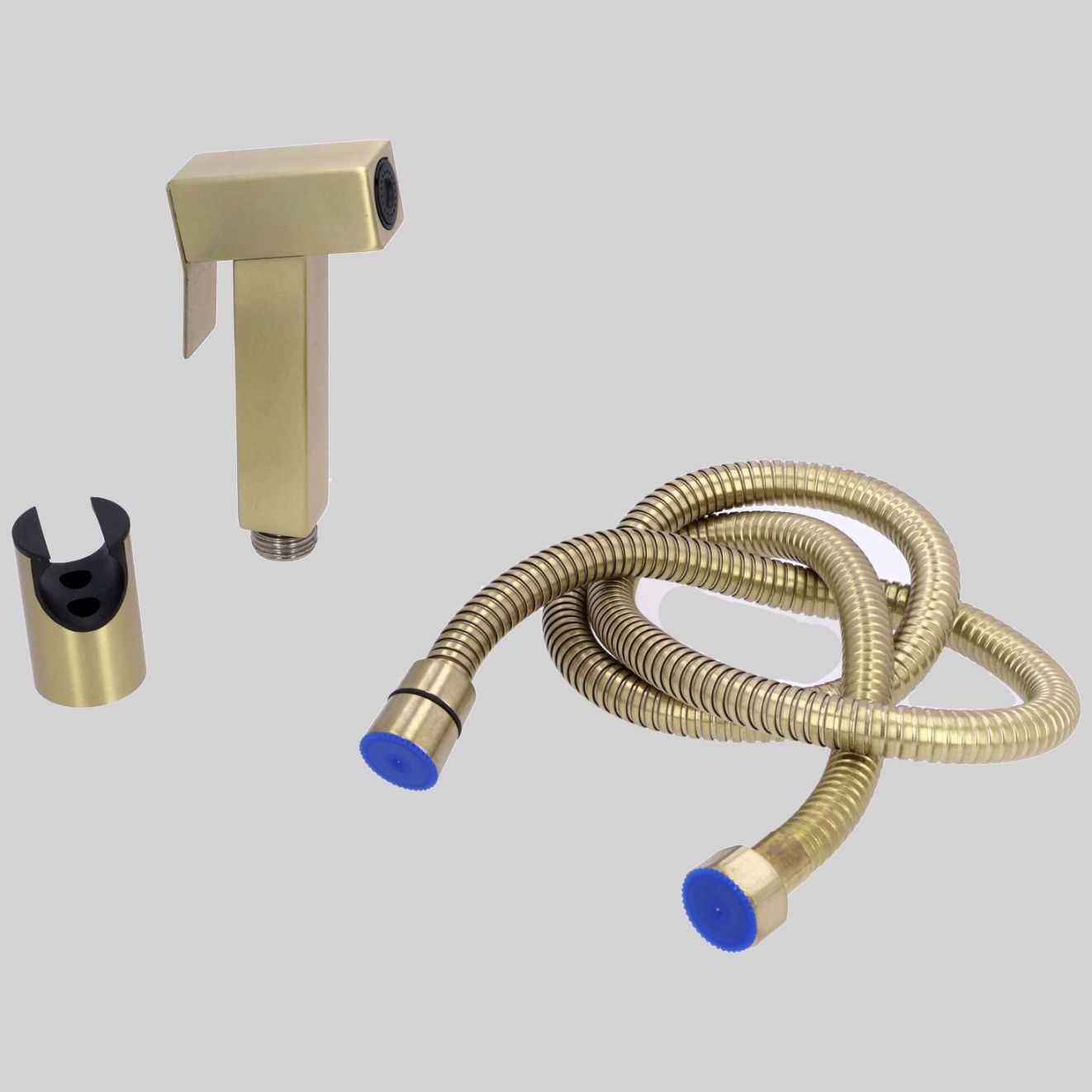 ONKHIG-SG03-1.2M-304-GL ჰიგიენური ონკანი MG-ოქროსფერი SUS304 (1.2მ. შლანგი+დამჭერი) TM-SG-03