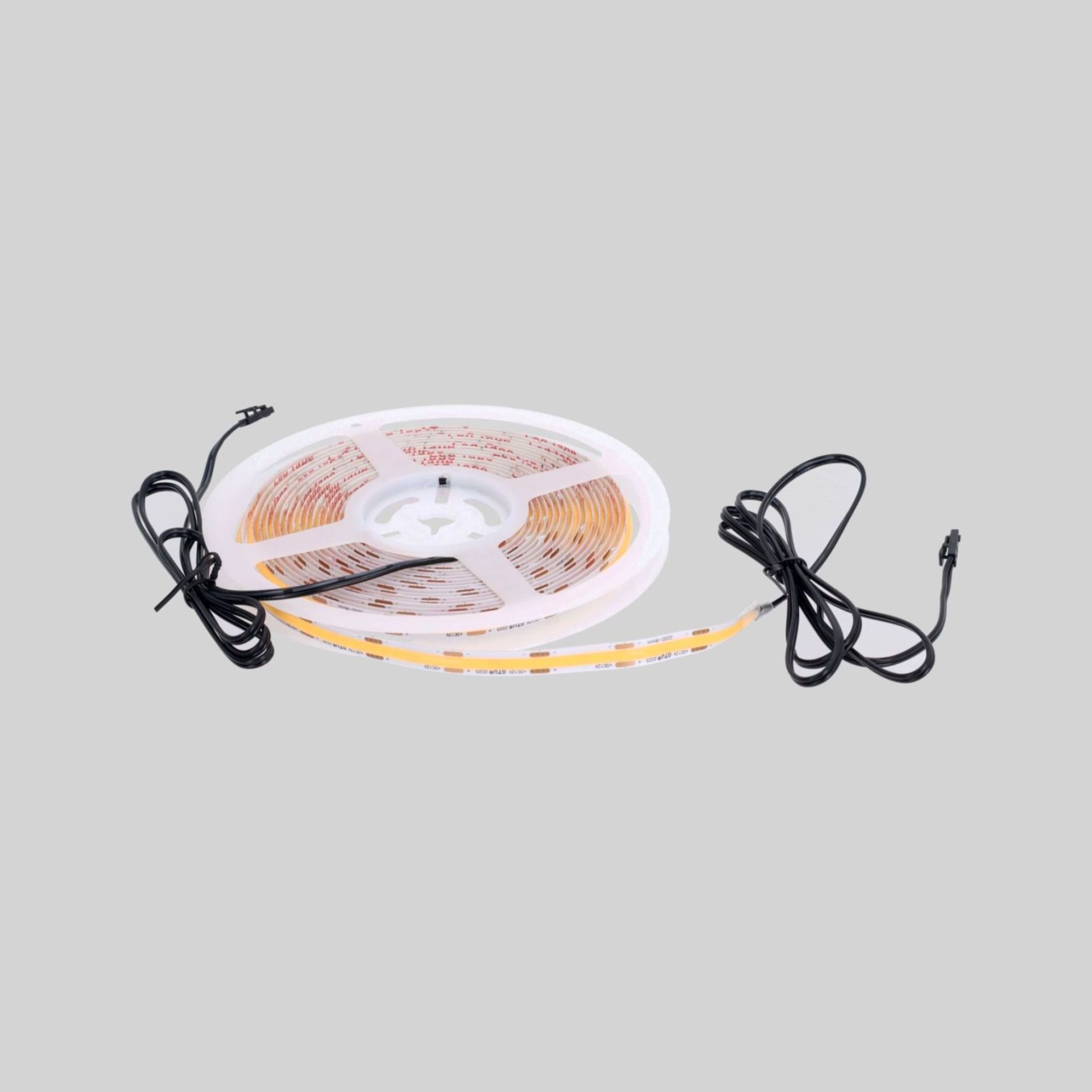 LD-COB12V-20-CBN LED განათების ფირი COB-არაწერტილოვანი, 320 დიოდი, 2700K-თბილი თეთრი, 12V, 8W/1m, IP