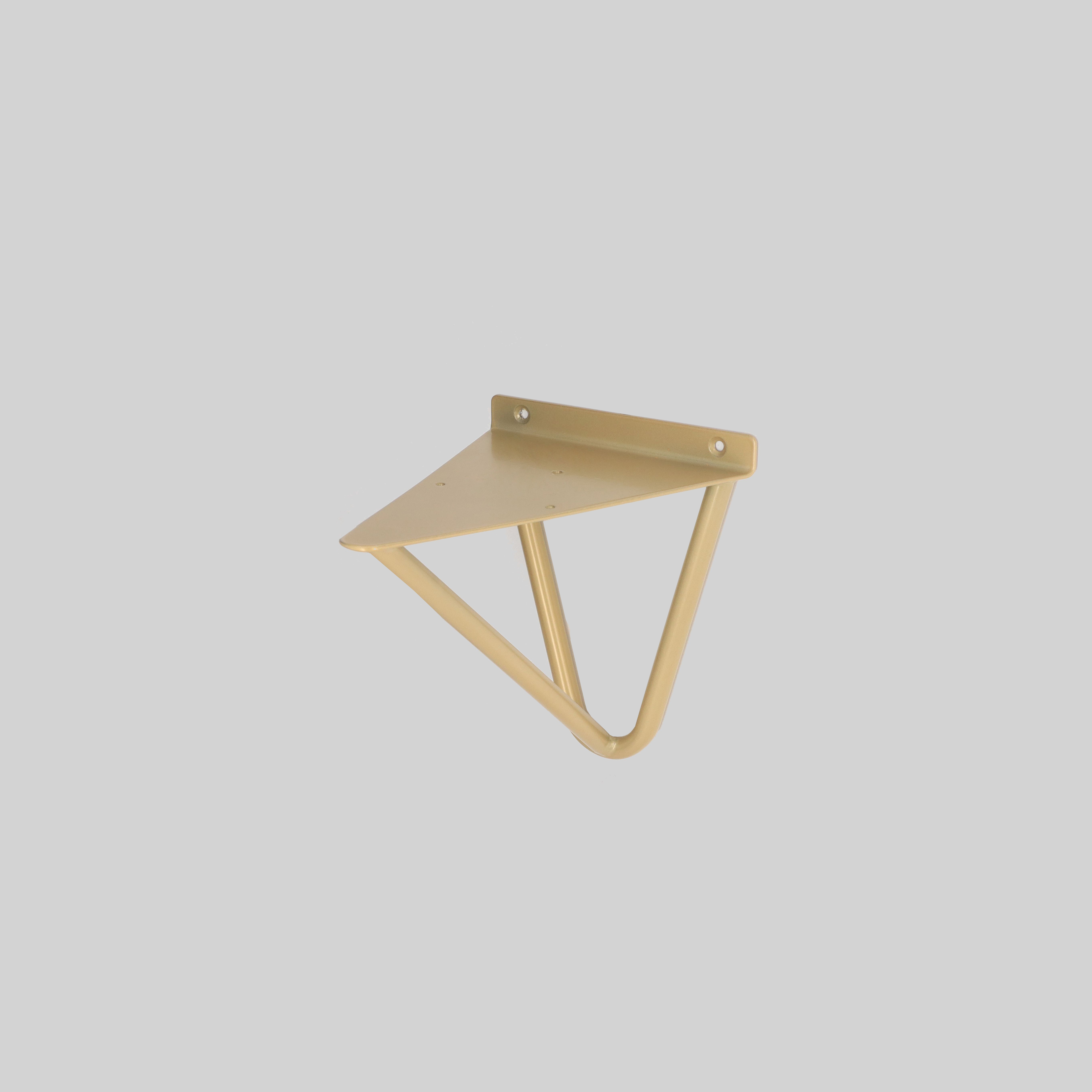 TARS-J3004-200183160-RK-GL თაროს დამჭერი რკინის 200*183*160mm ოქროსფერი