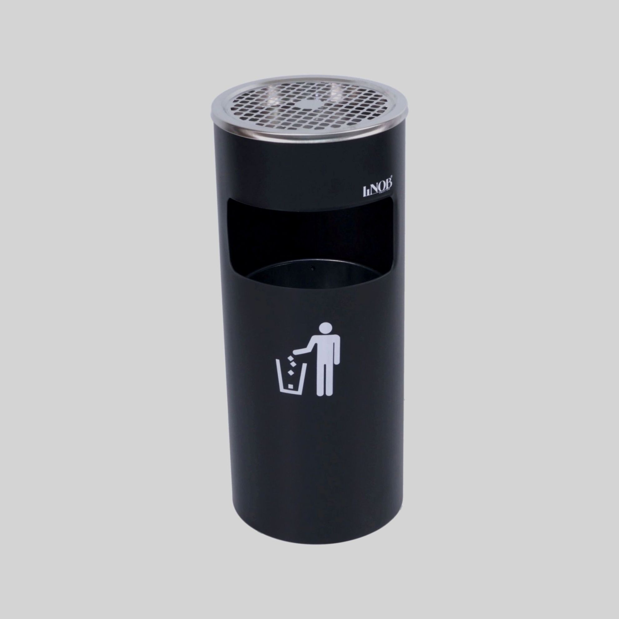 ნაგვის ურნა ეზოსთვის MB-შავი D250*L610mm TM-B-001