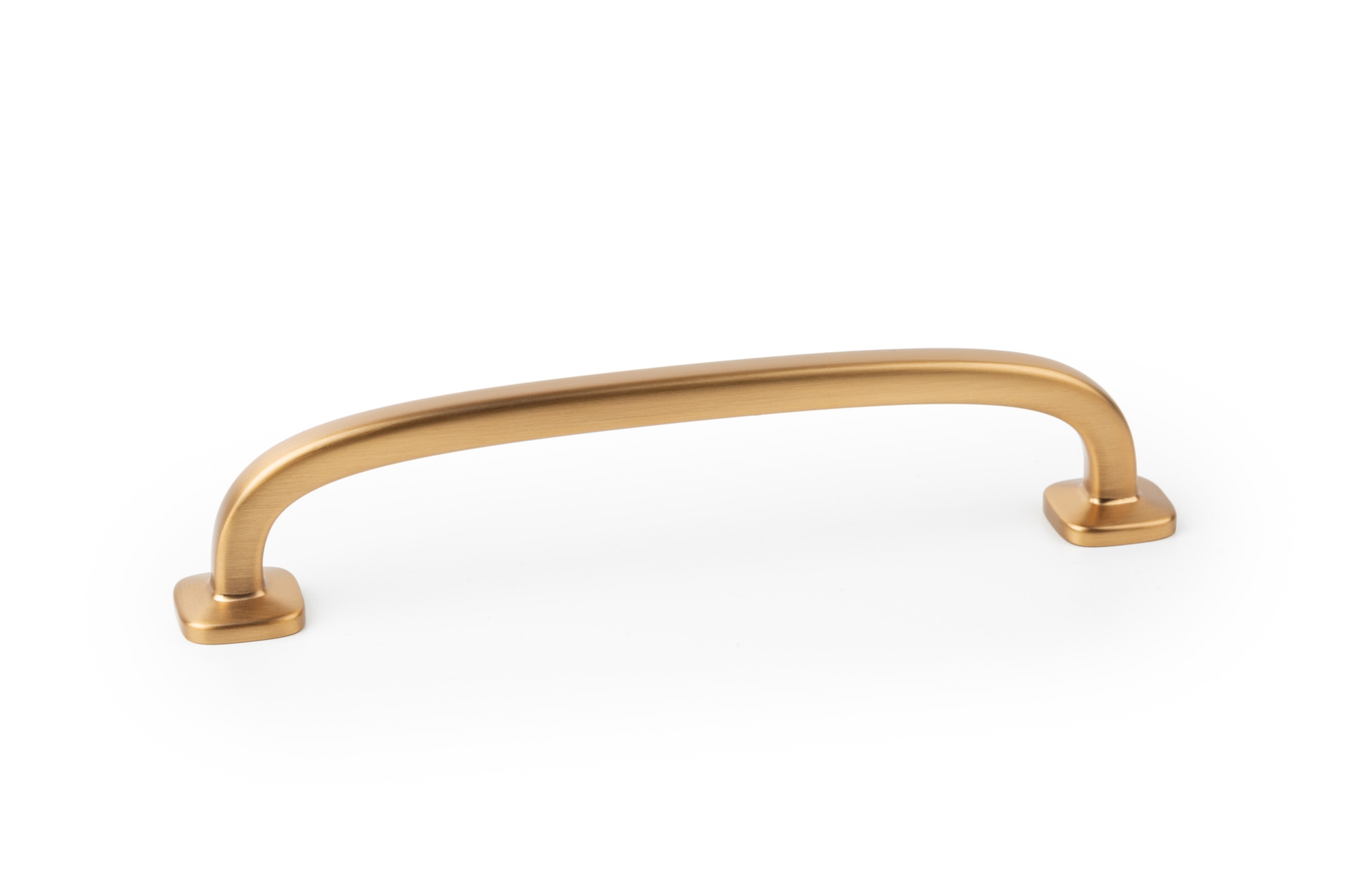 ავეჯის სახელური 128mm QUART MINI - CC128L146mm brush brass cava pull VIEFE