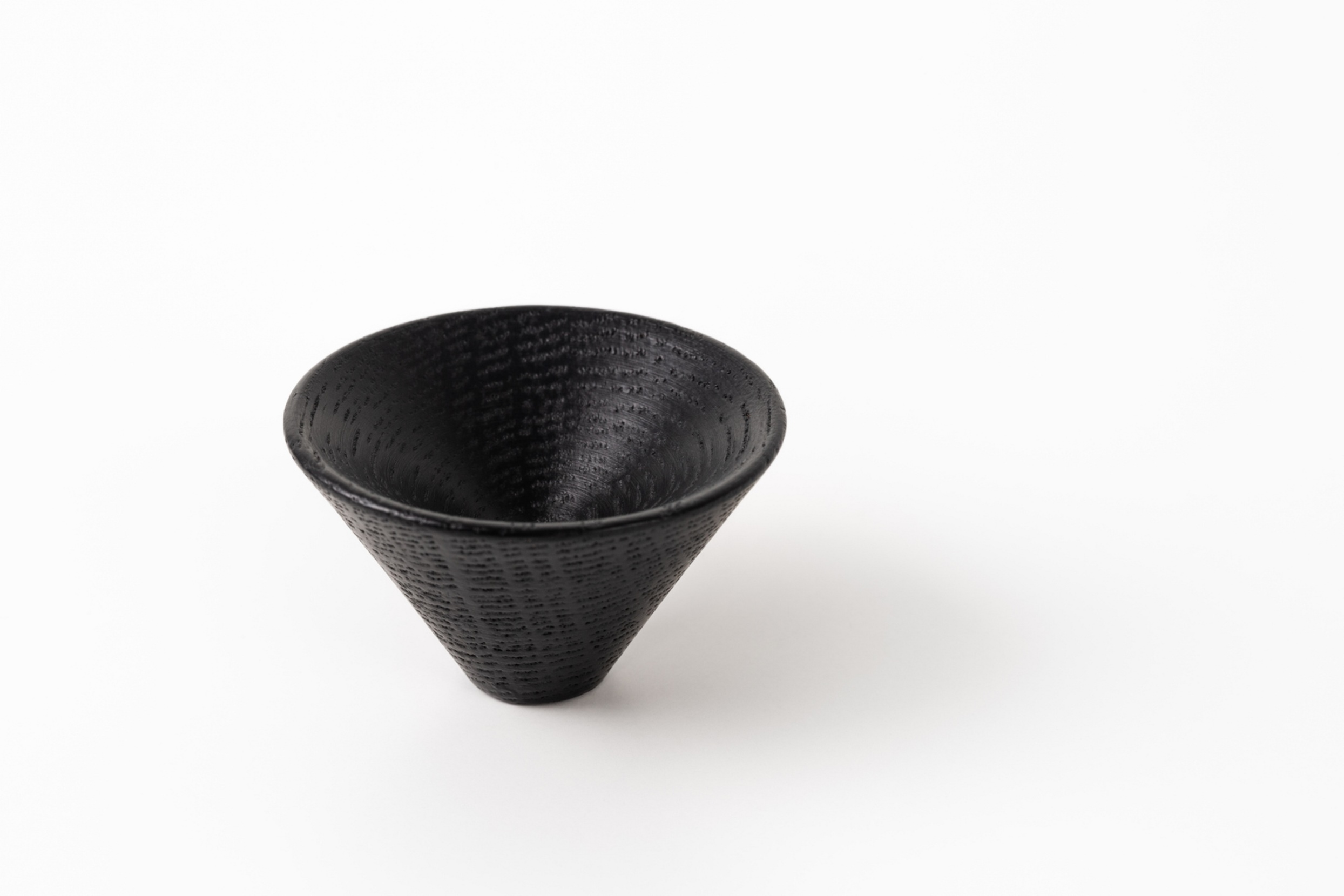 ავეჯის სახელური სოკო CONIC - D43mm ash matt black lacquered knobVIEFE
