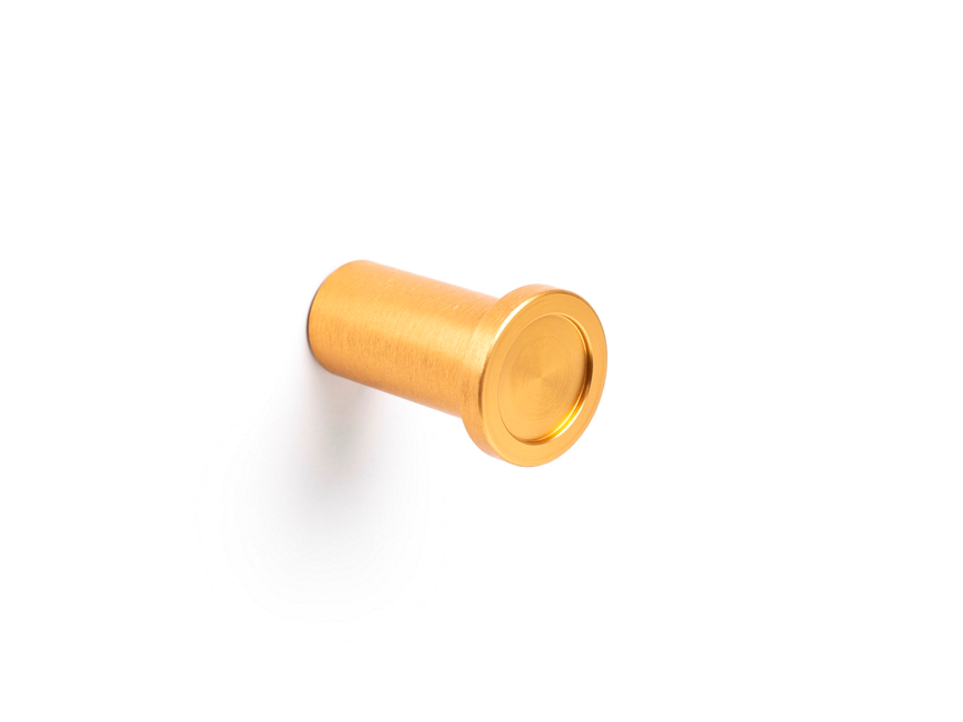 ავეჯის სახელური სოკო ROUND - 25x28mm brushed brass knob VIEFE