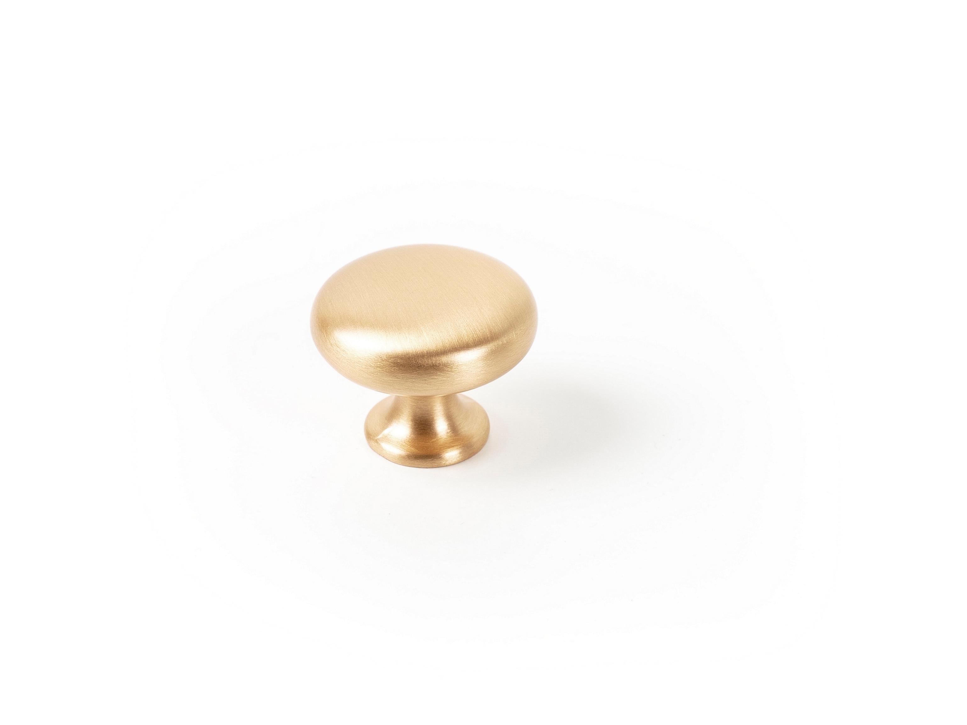 ავეჯის სახელური სოკო DUKE - D31mm brushed brass knob VIEFE