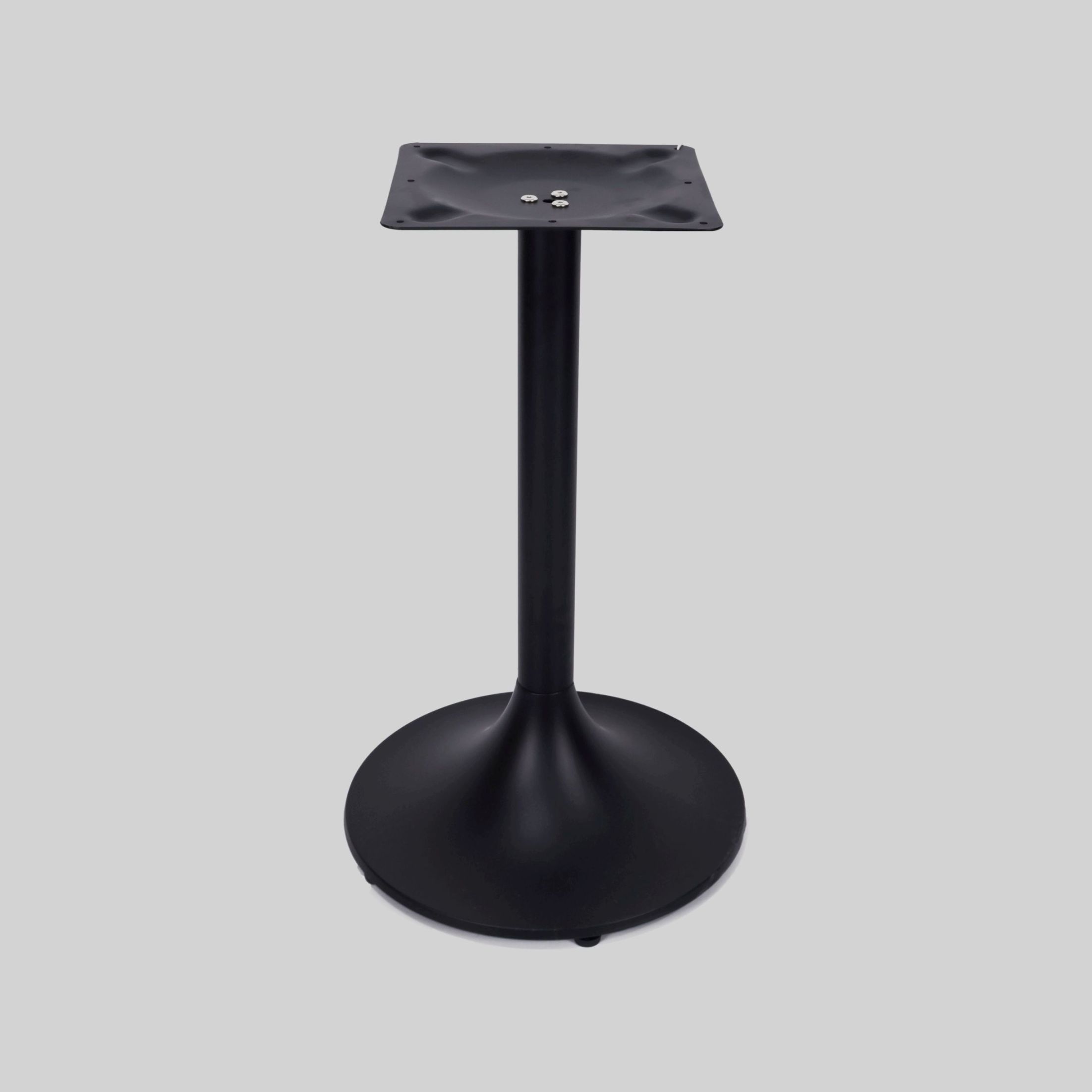 მაგიდის ფეხი შავი, თავი:300/T=3mm, ძირი:D=450mm, მილი:D=76/T=1mm, H=720mm TM-TBL15