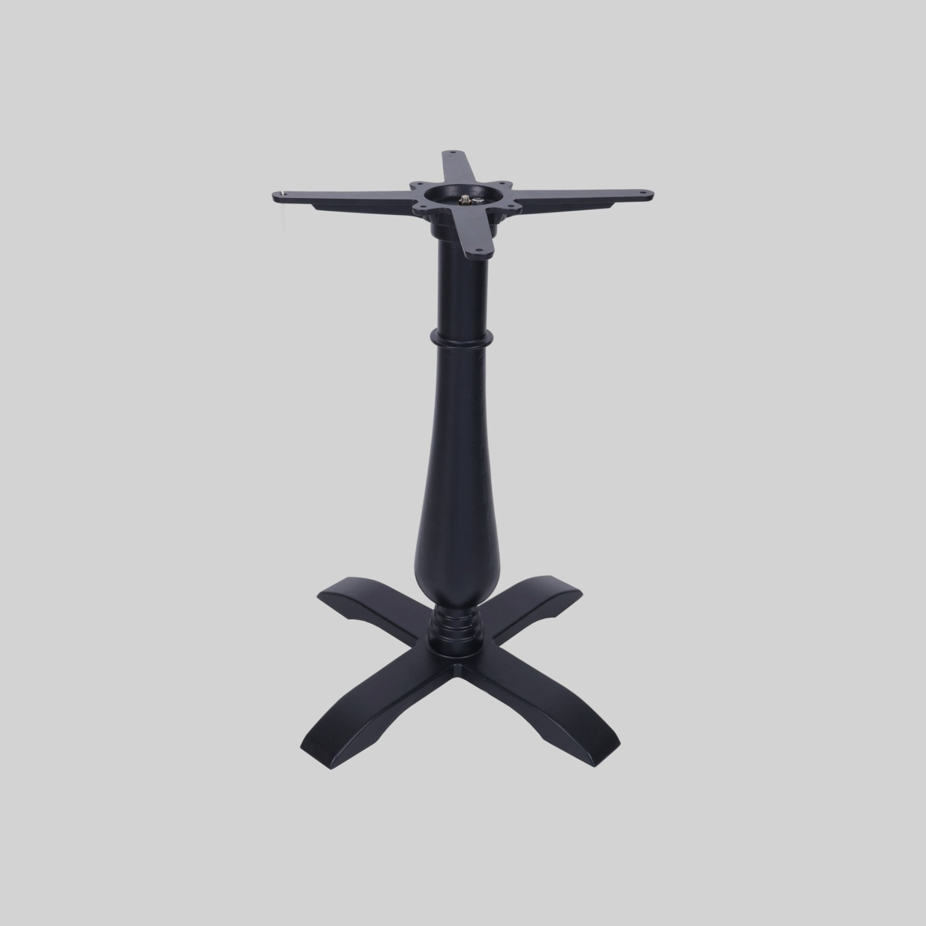 მაგიდის ფეხი შავი, თავი:450*450mm, ძირი:D=530mm, მილი:D=100mm, H=720mm TM-TBL21