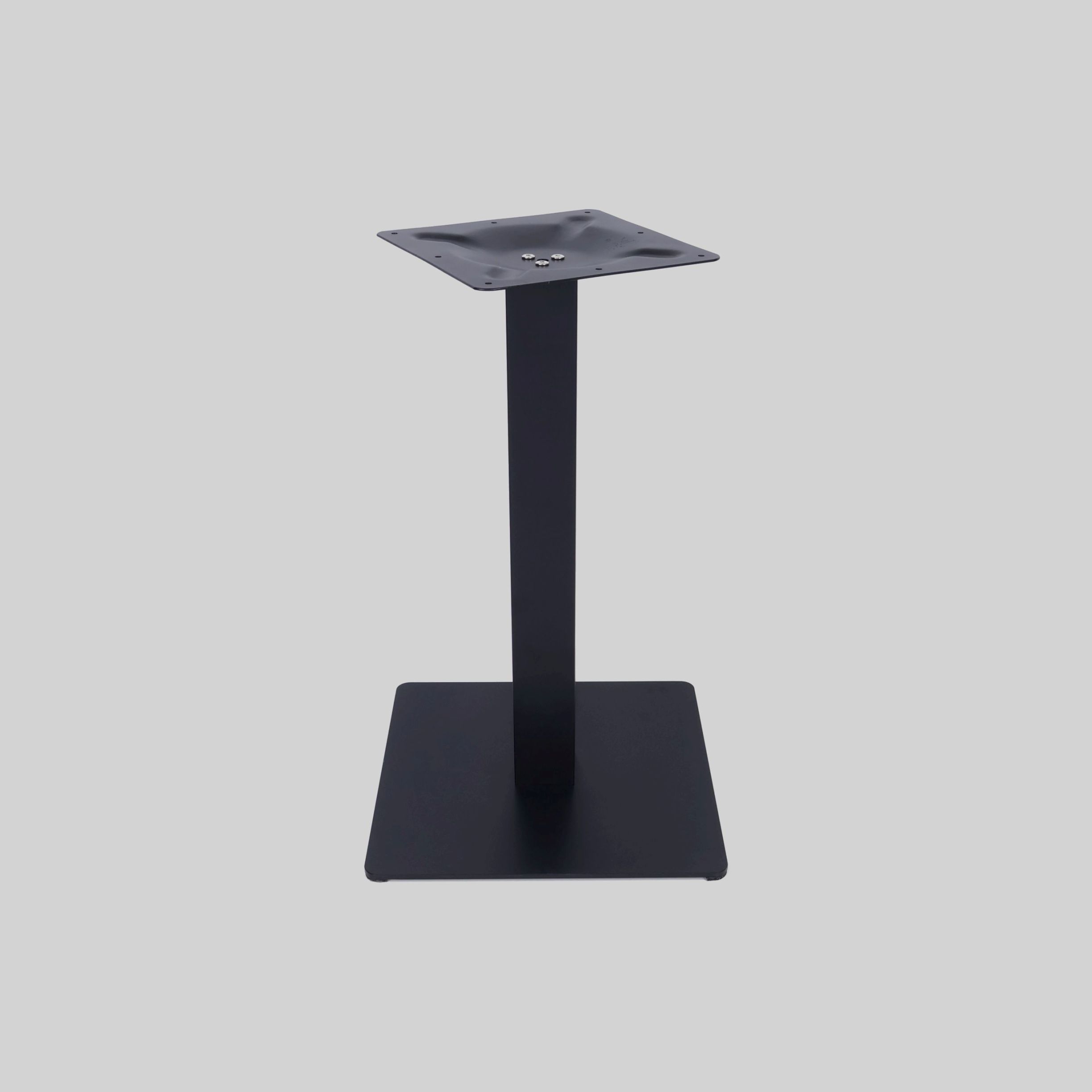 მაგიდის ფეხი შავი, თავი:300*300mm, ძირი:450*450/T=7mm, მილი:D=80*80/T=1mm, H=720mm TM-TBL29