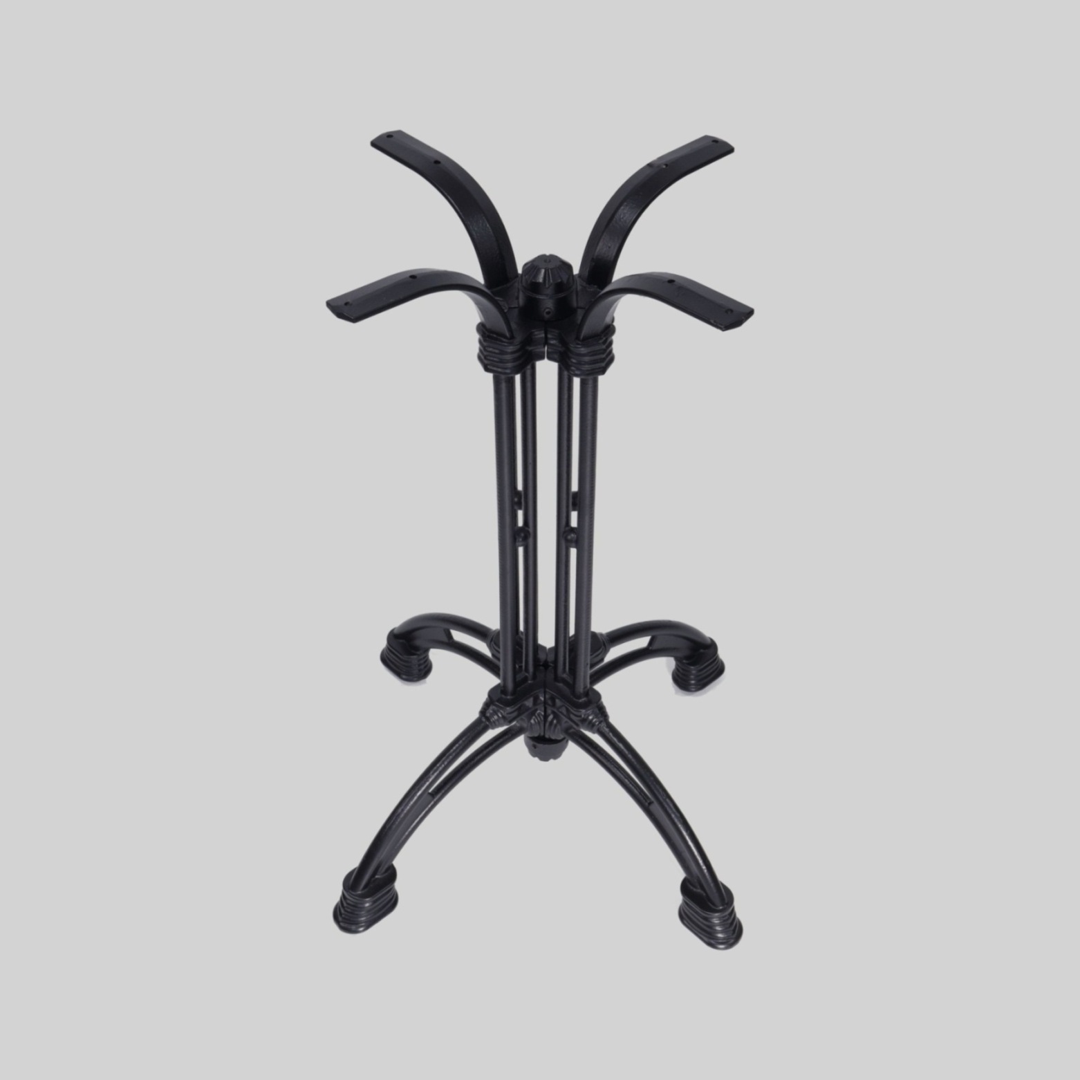 მაგიდის ფეხი შავი, თავი:440mm, ძირი:600mm, H=720mm TM-TBL51